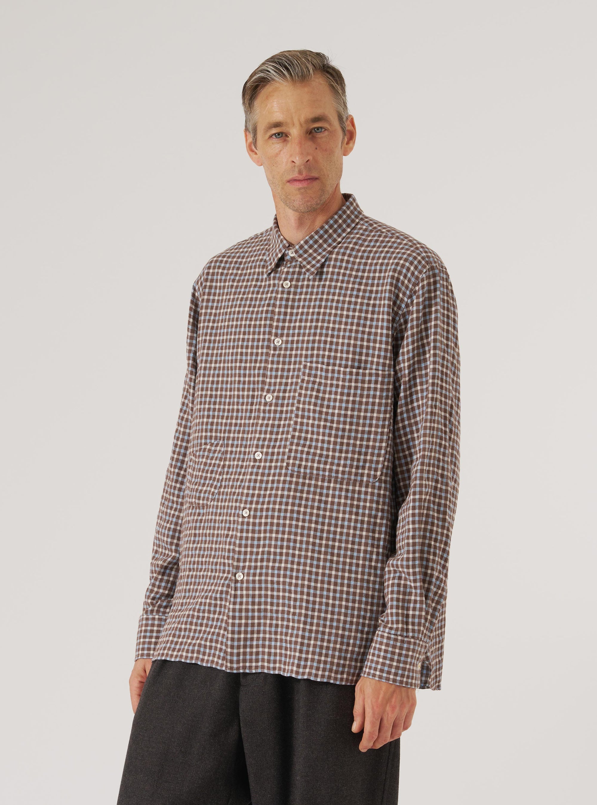 Brown Madison Check Station Shirt