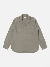 Brown Brushed Flannel Work Shirt