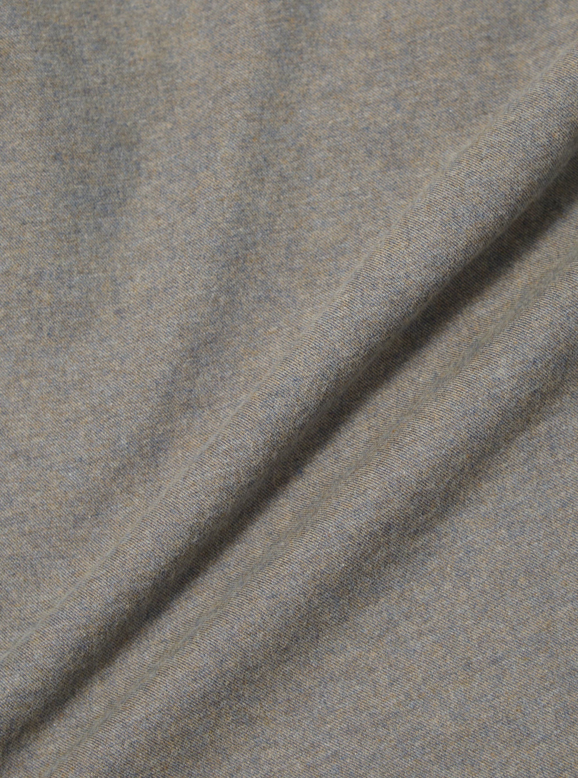 Brown Brushed Flannel Work Shirt
