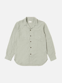 Grey Brushed Flannel Work Shirt