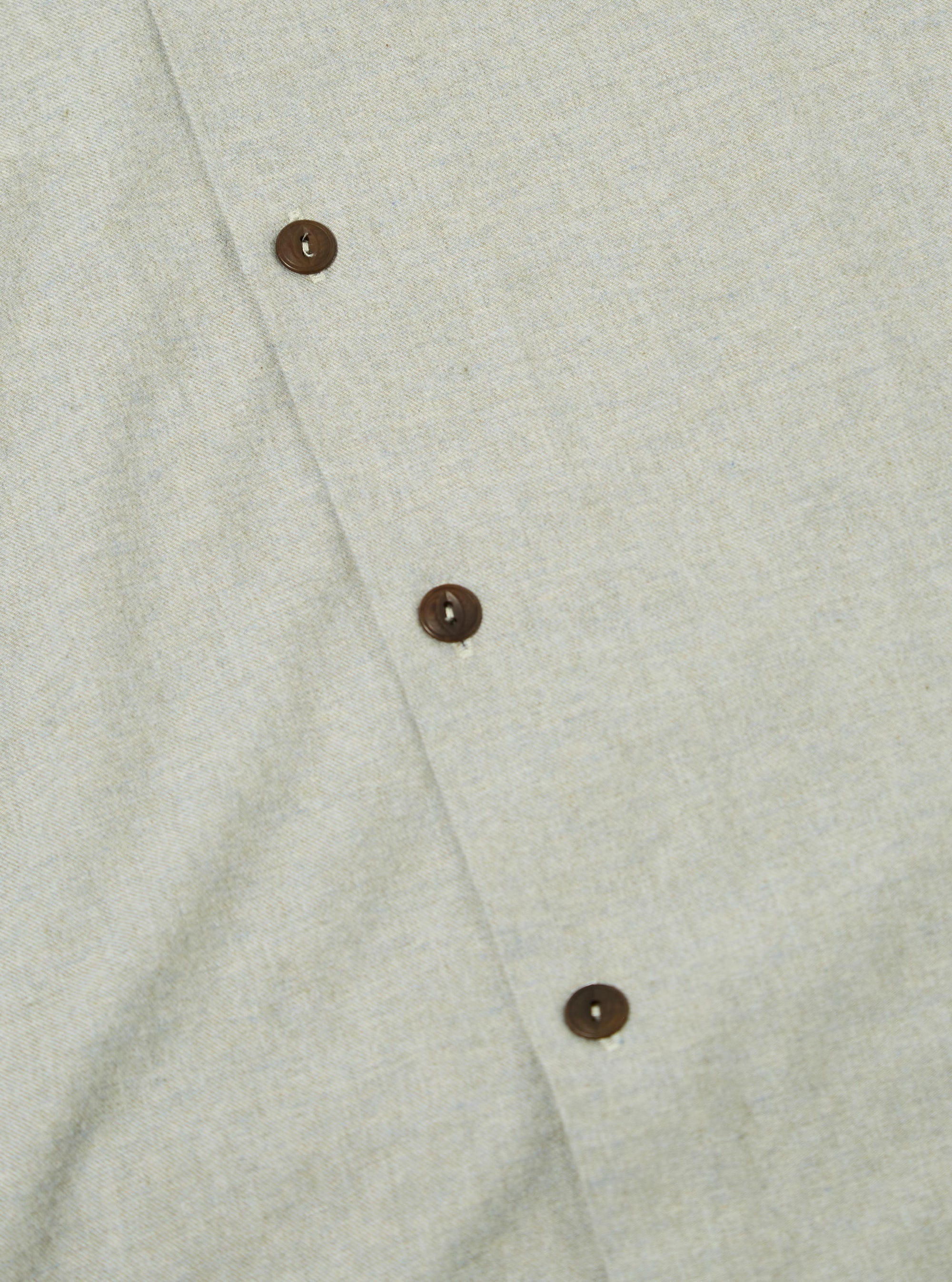Grey Brushed Flannel Work Shirt
