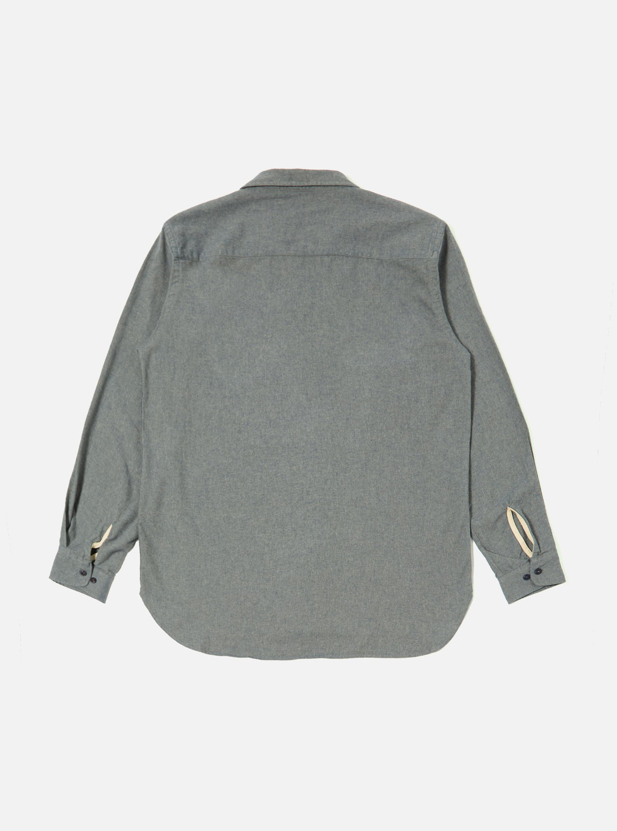 Navy Brushed Flannel Work Shirt