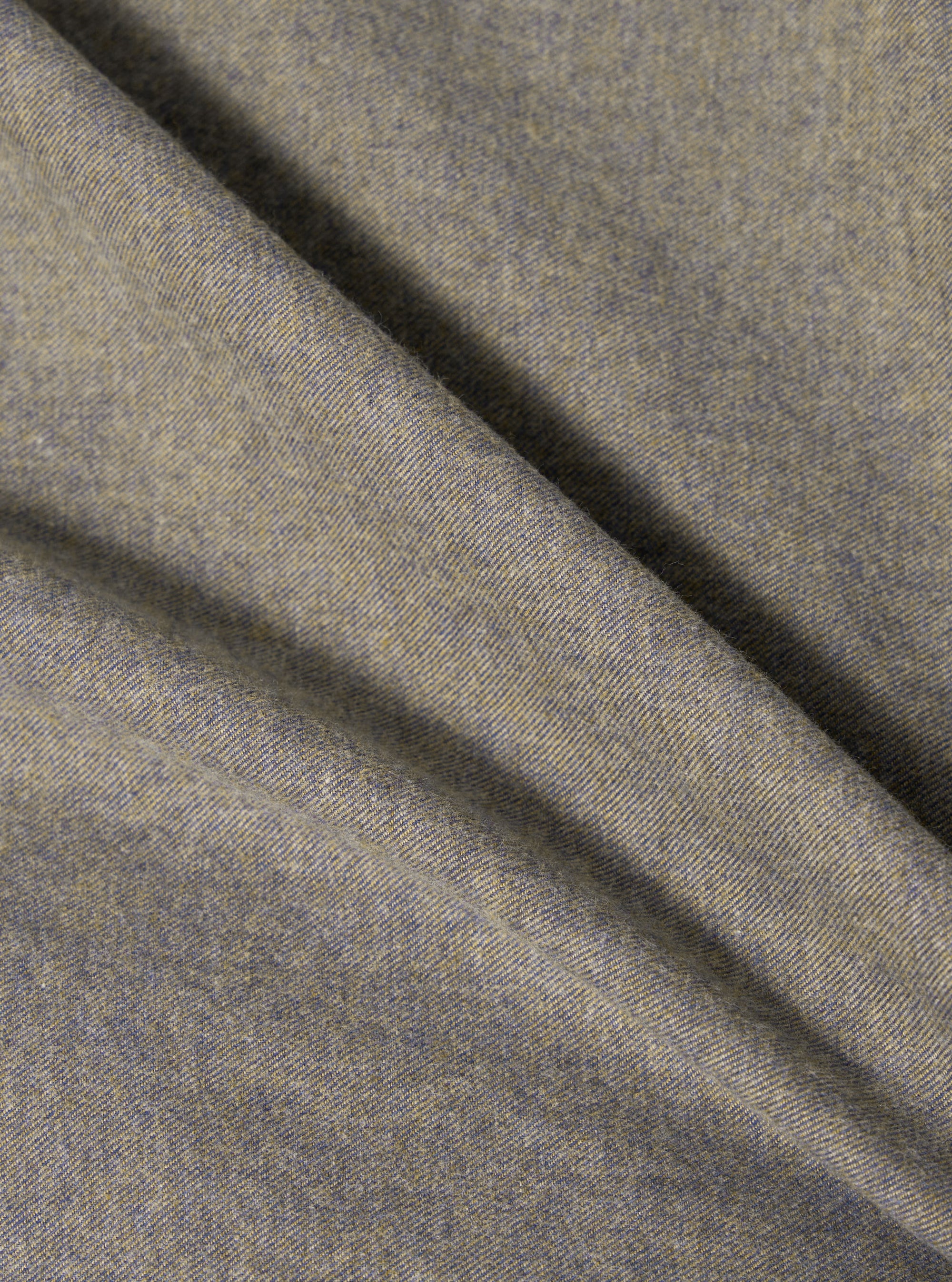 Brown Brushed Flannel Zip Shirt