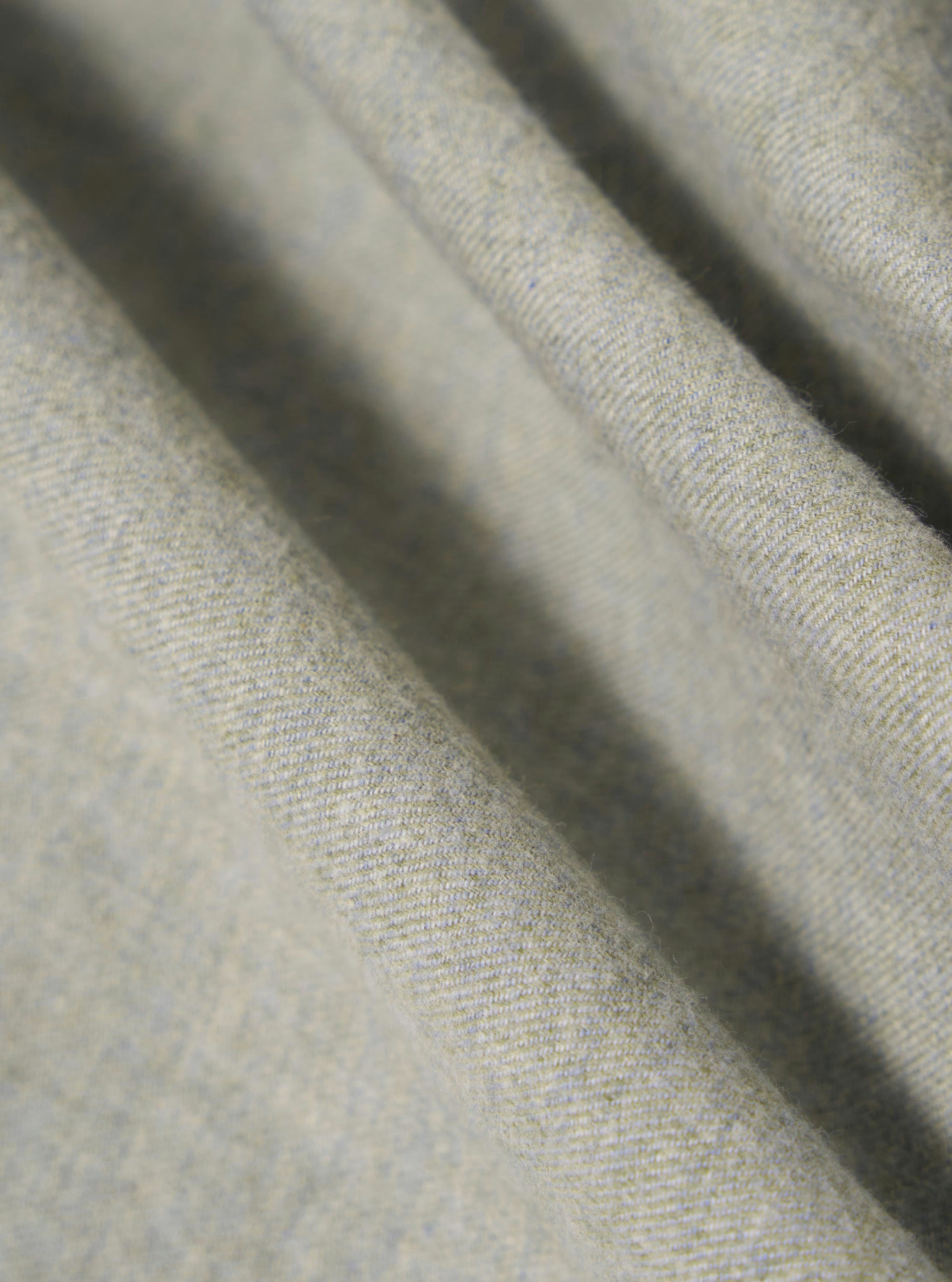Grey Brushed Flannel Zip Shirt