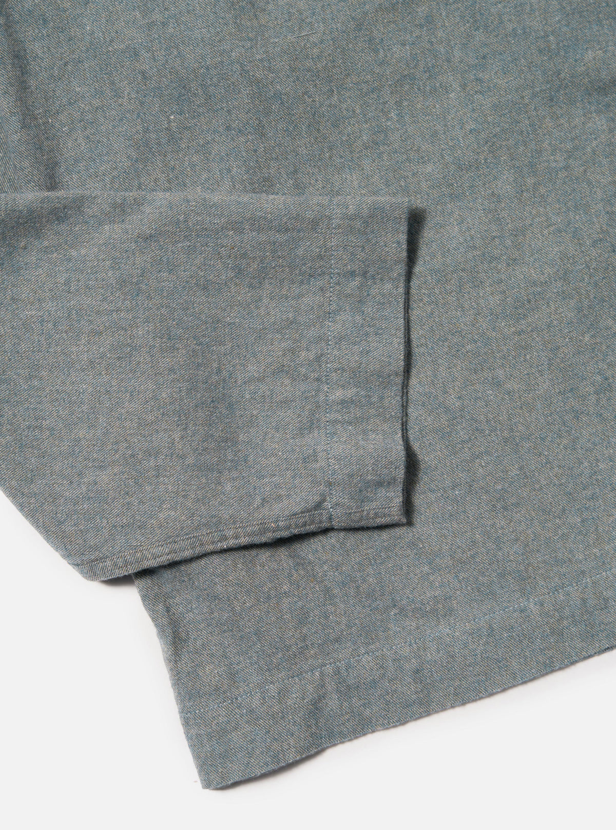 Navy Brushed Flannel Zip Shirt
