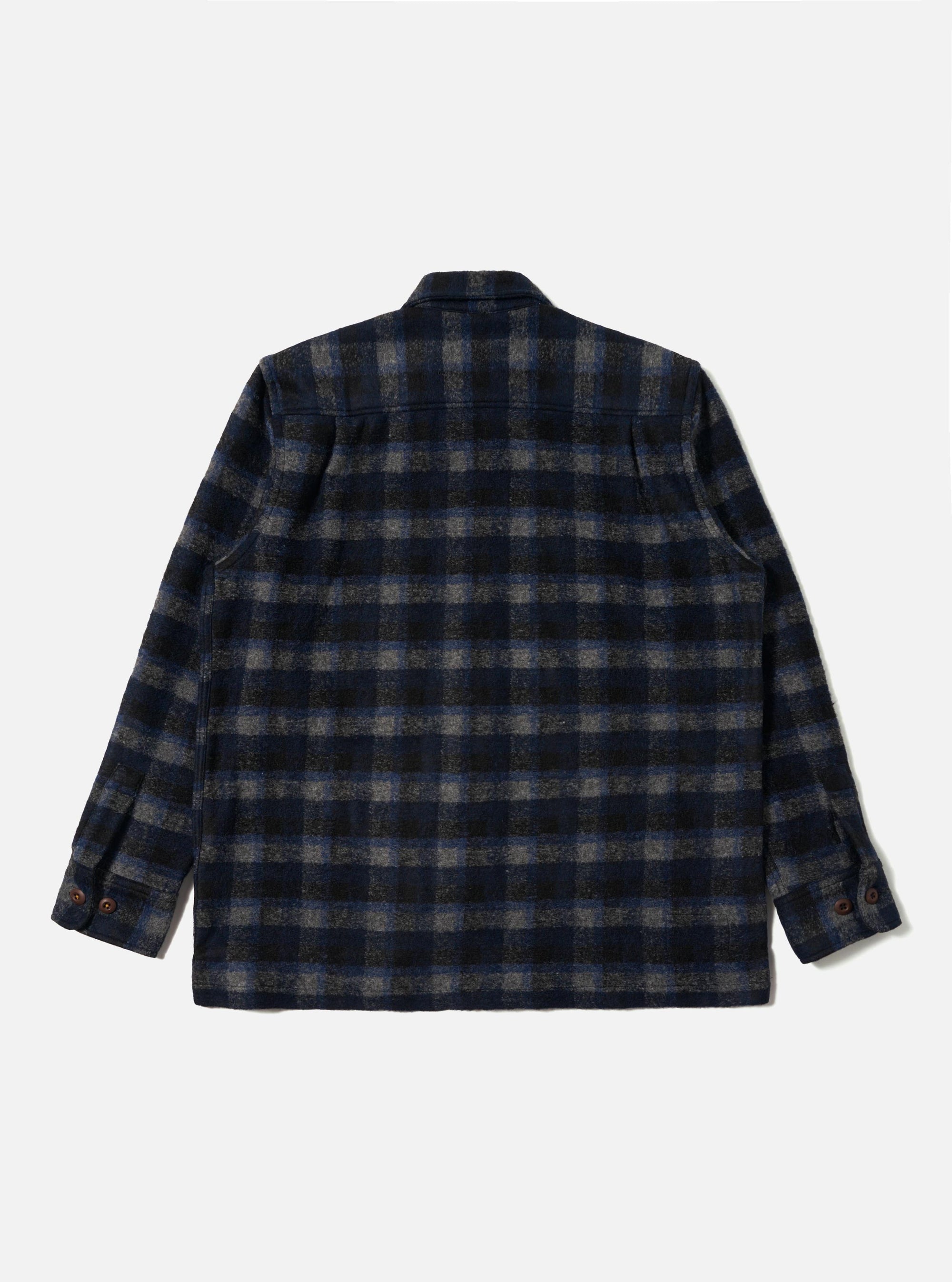 Navy/Black Chandler Plaid Fatigue Shirt