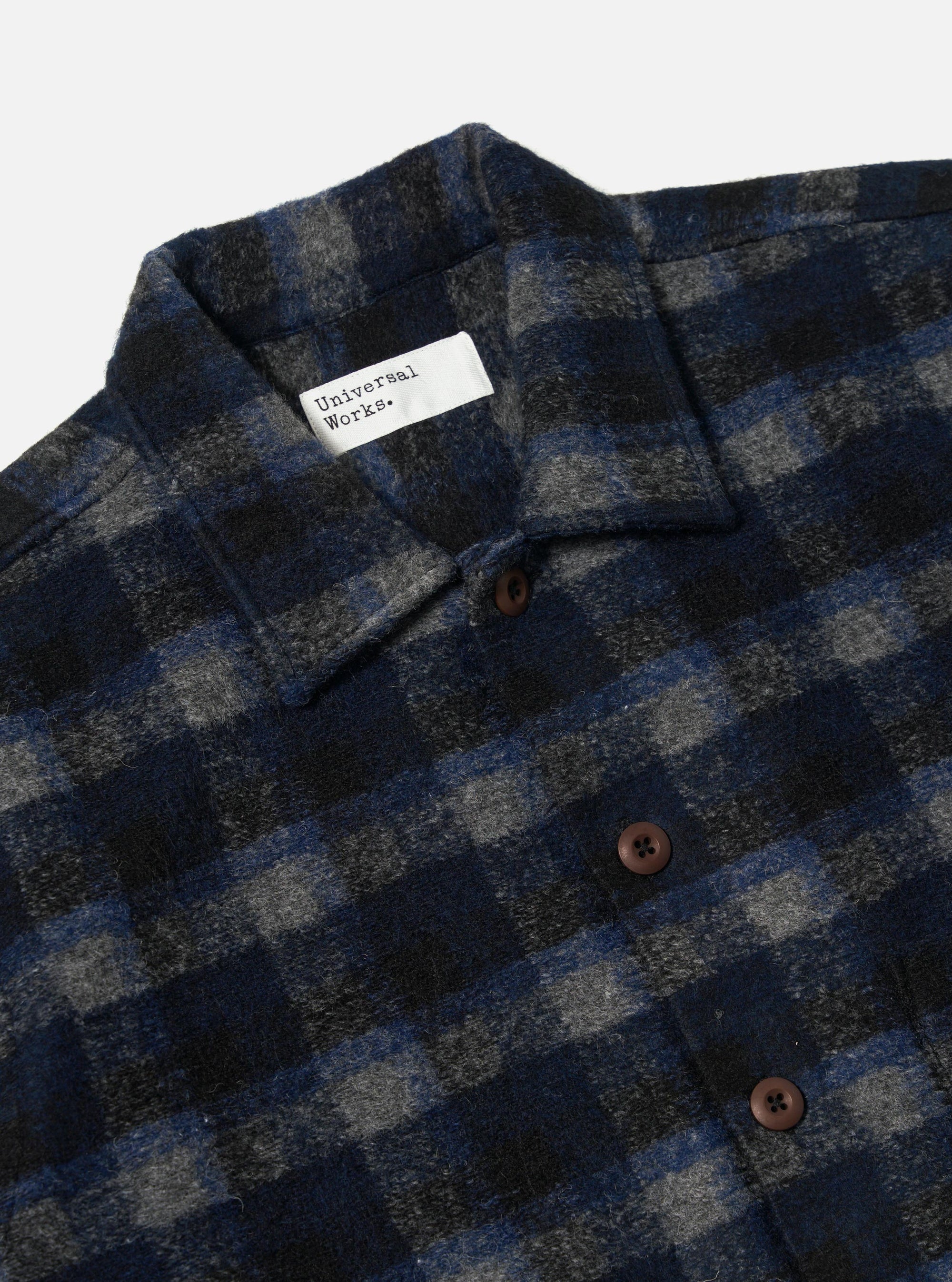 Navy/Black Chandler Plaid Fatigue Shirt