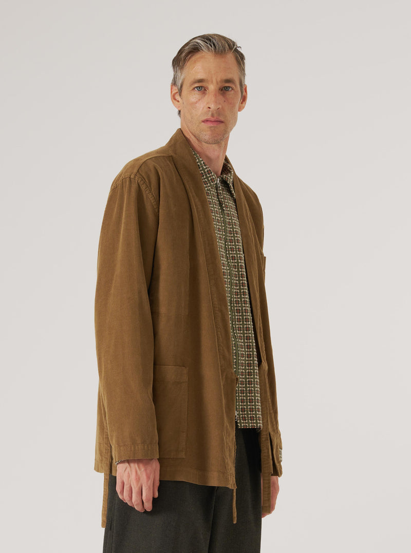 Khaki Fine Cord Kyoto Work Jacket