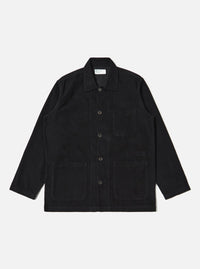 Black Fine Cord Bakers Overshirt