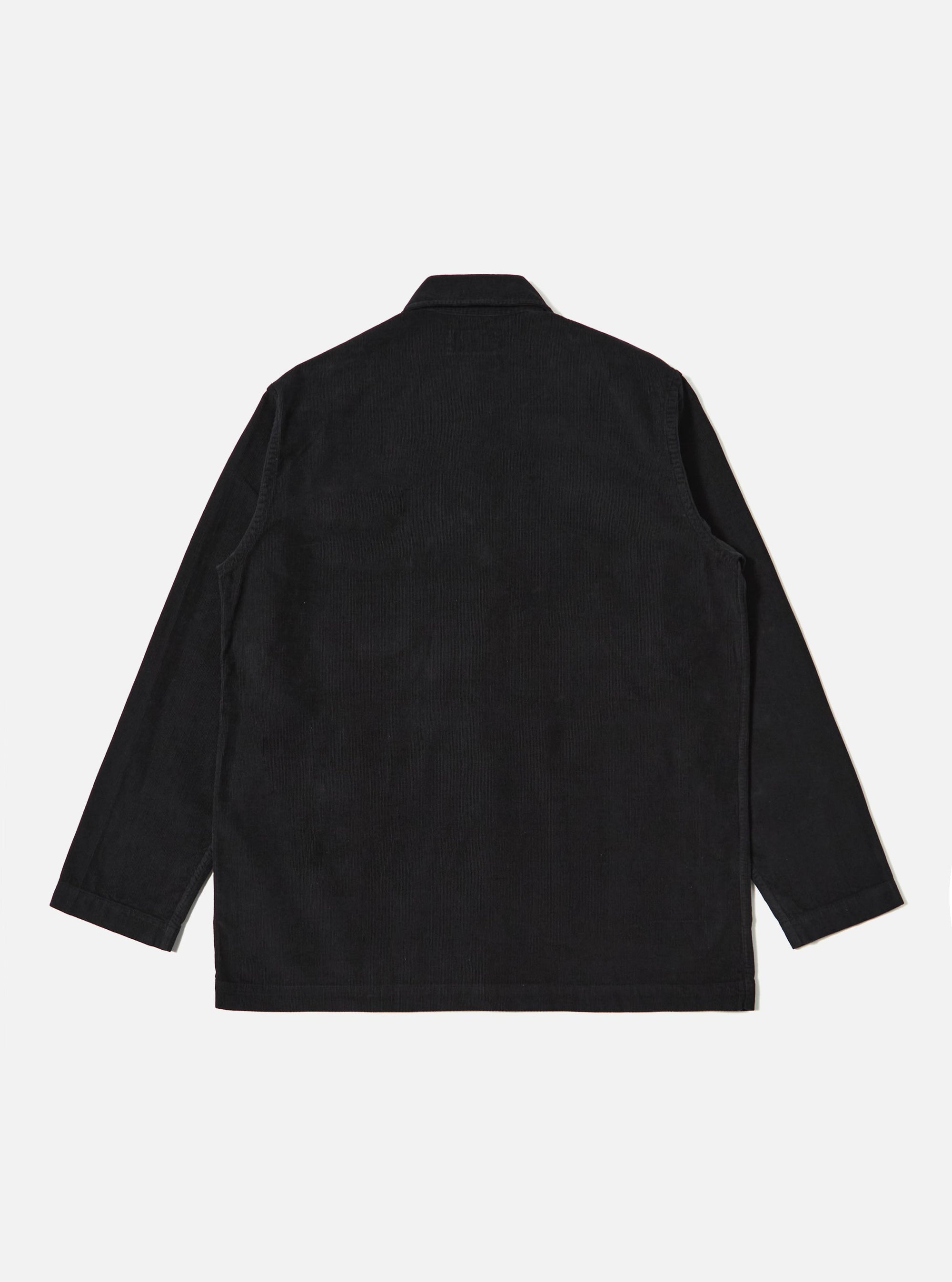Black Fine Cord Bakers Overshirt