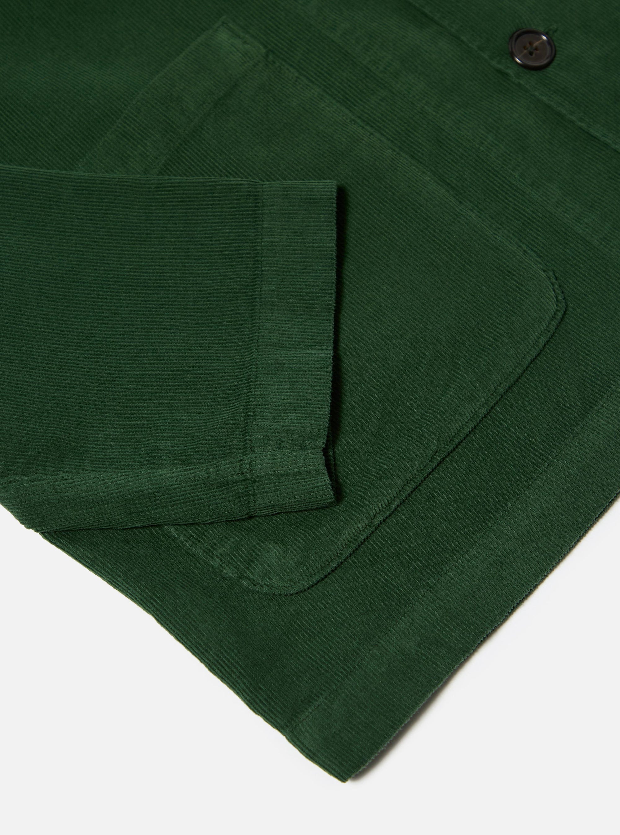 Green Fine Cord Bakers Overshirt