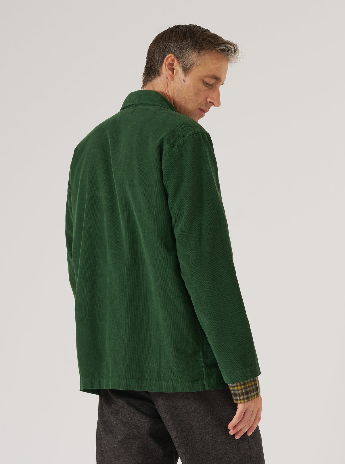Green Fine Cord Bakers Overshirt