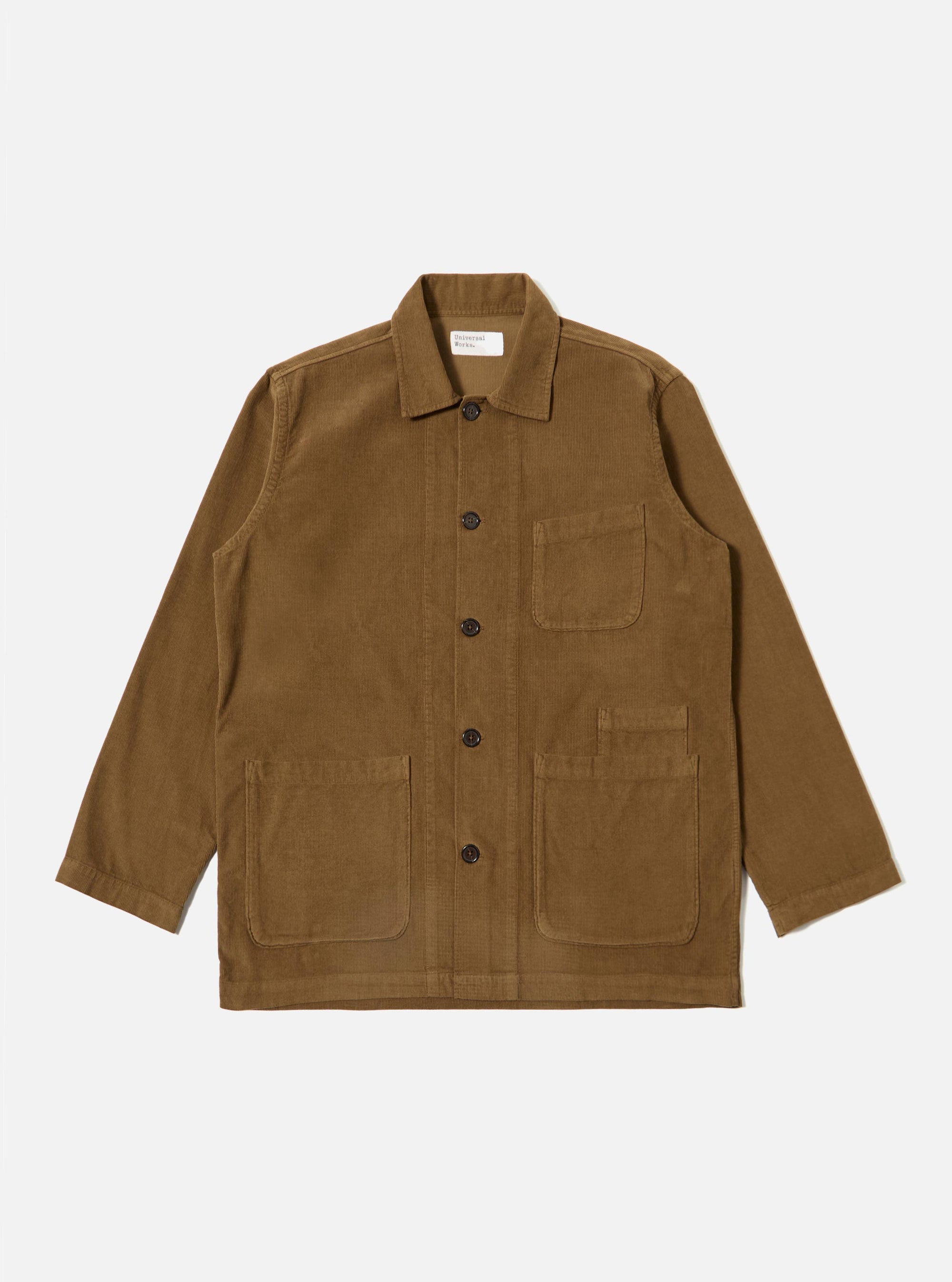 Khaki Fine Cord Bakers Overshirt
