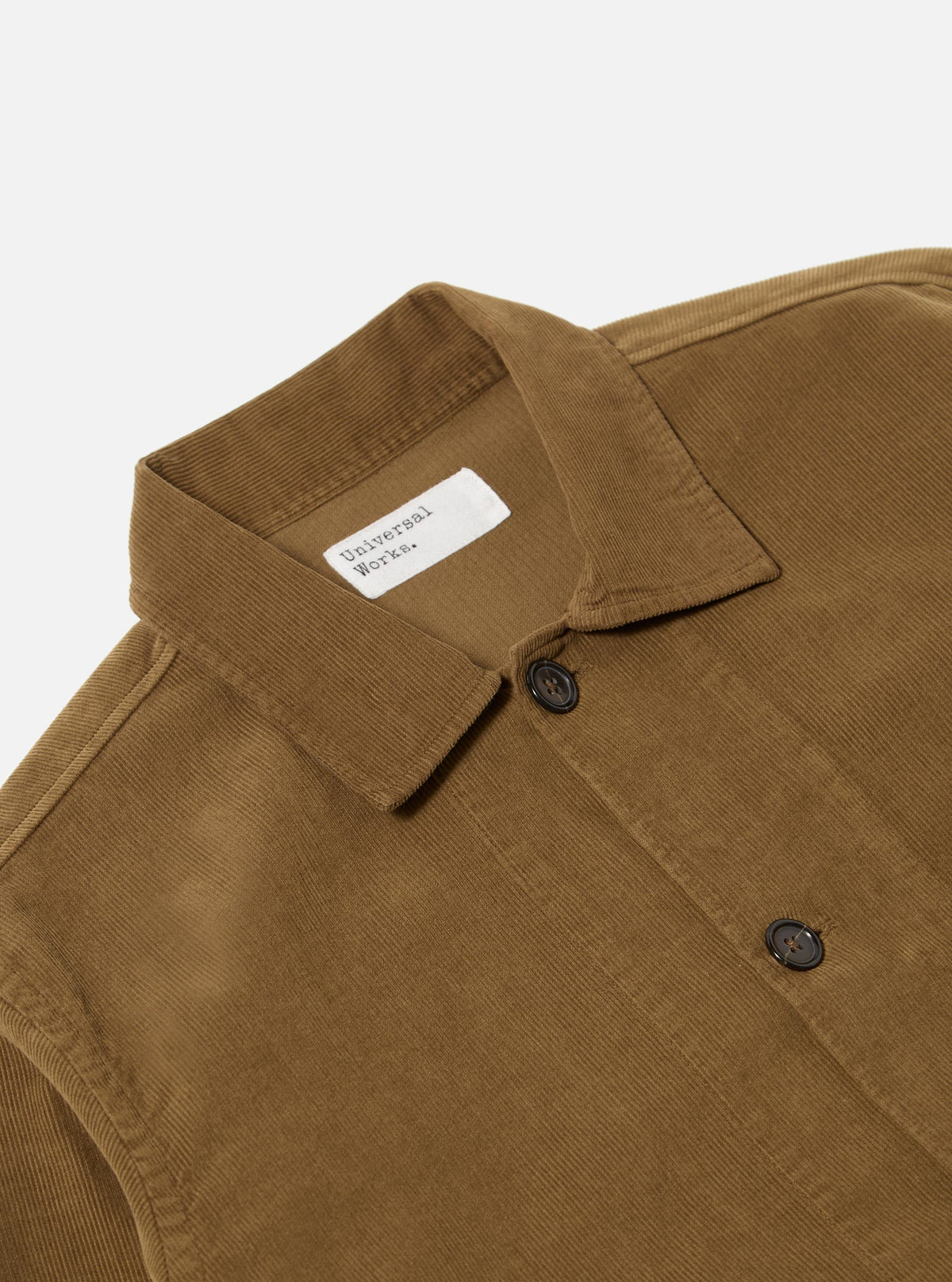 Khaki Fine Cord Bakers Overshirt