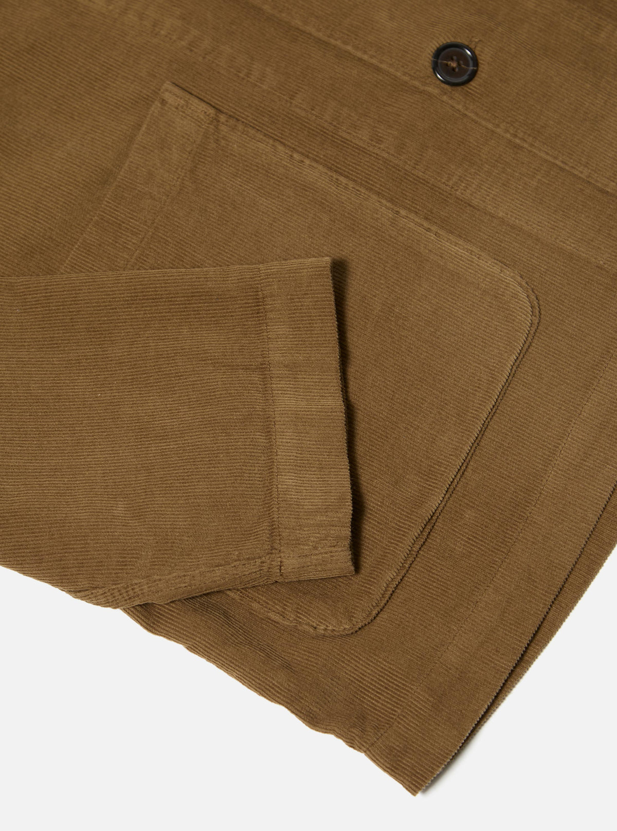 Khaki Fine Cord Bakers Overshirt