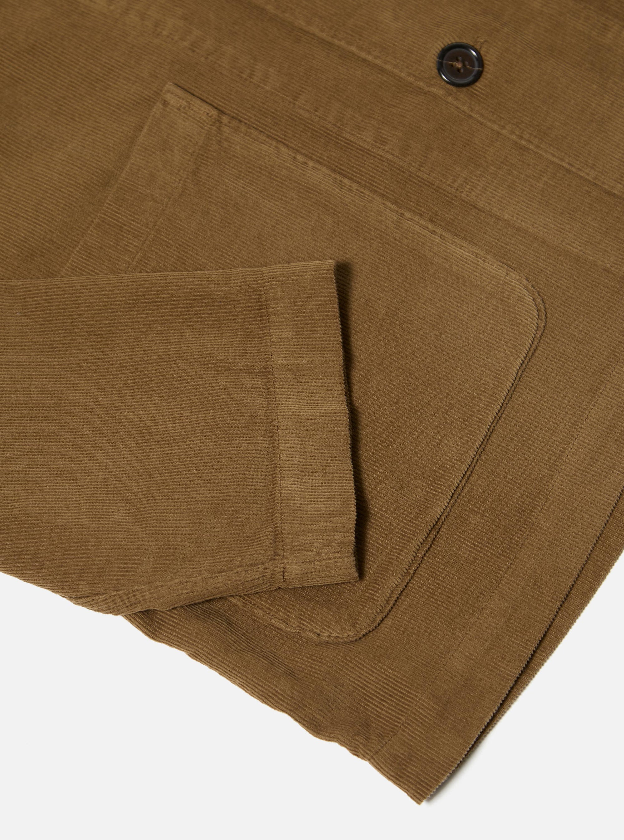Khaki Fine Cord Bakers Overshirt