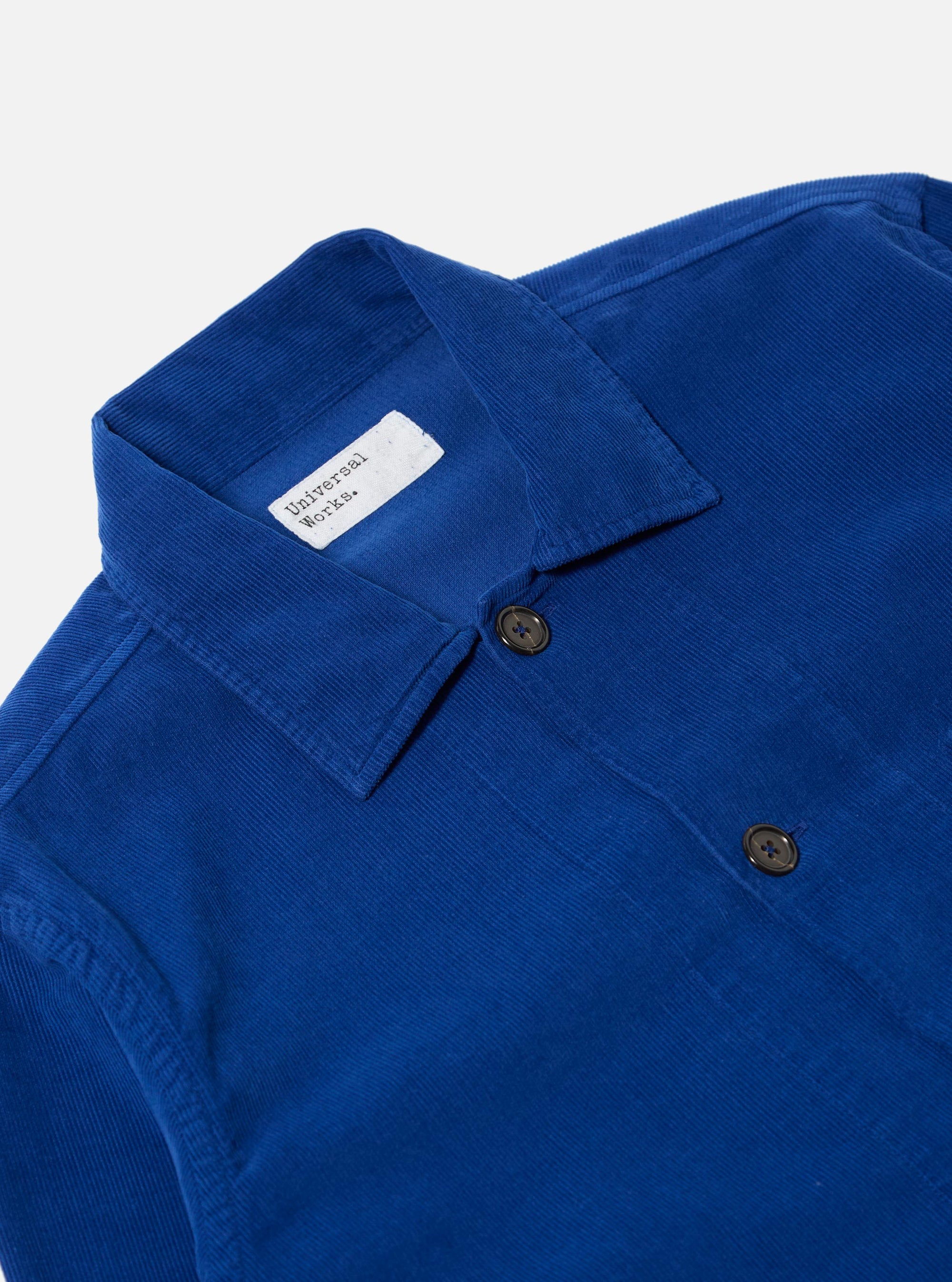 Work Blue Fine Cord Bakers Overshirt
