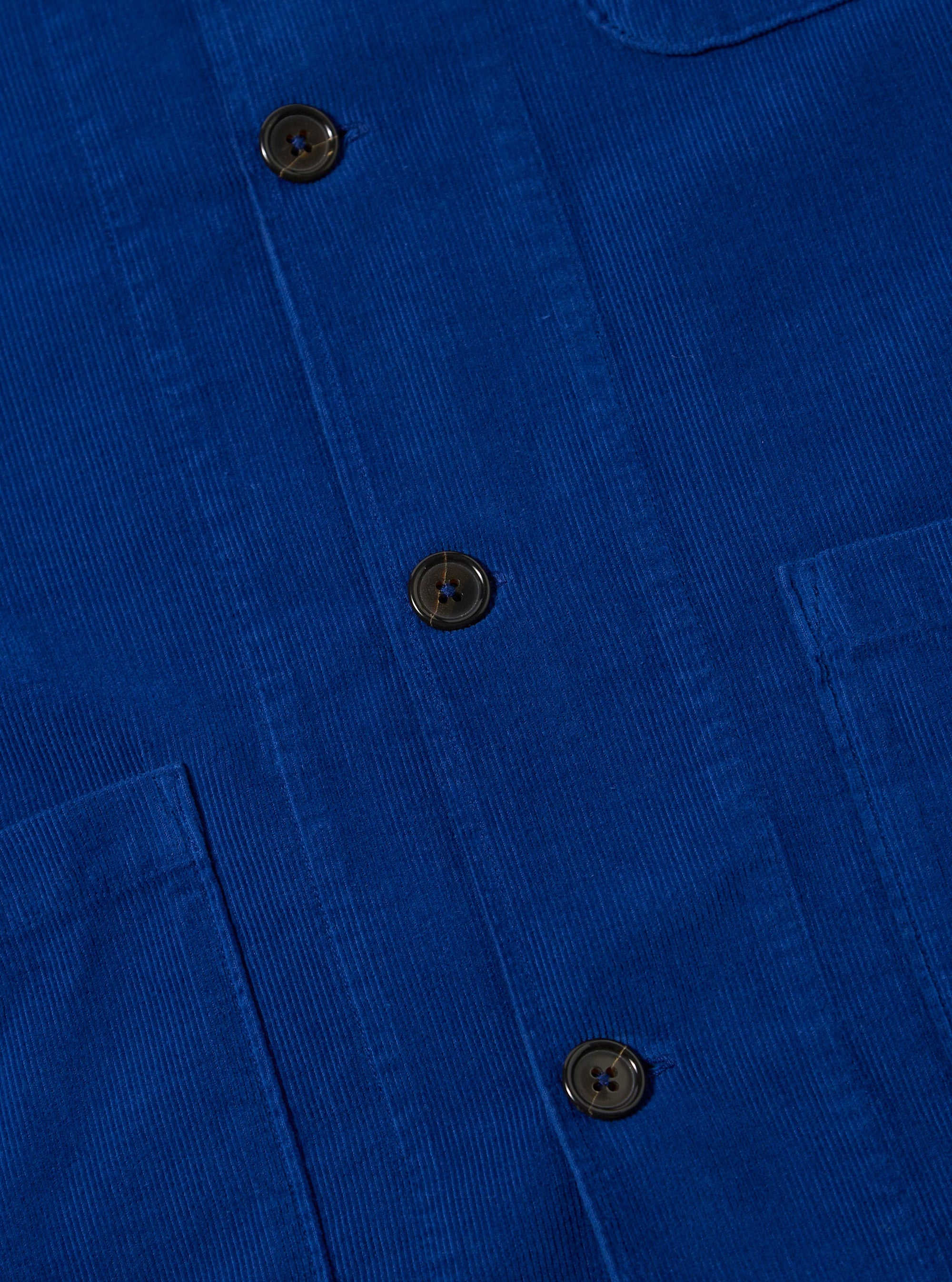 Work Blue Fine Cord Bakers Overshirt