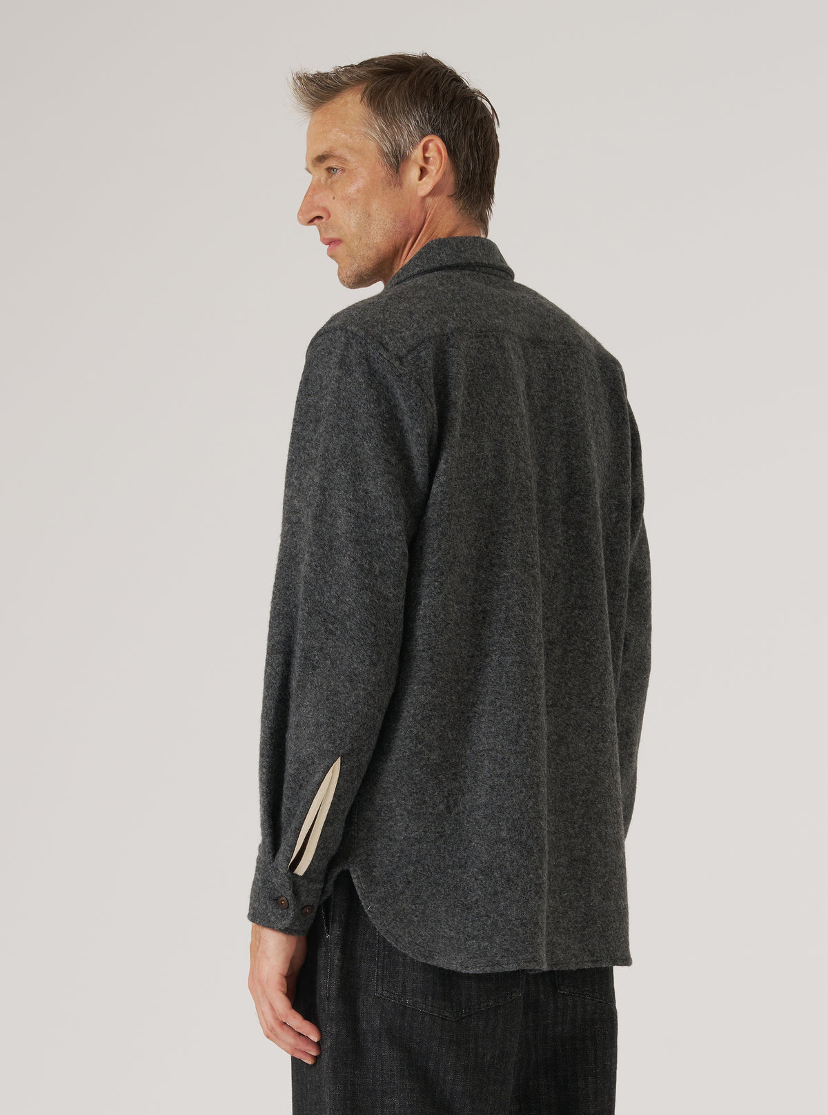Grey Dam Marl Work Shirt