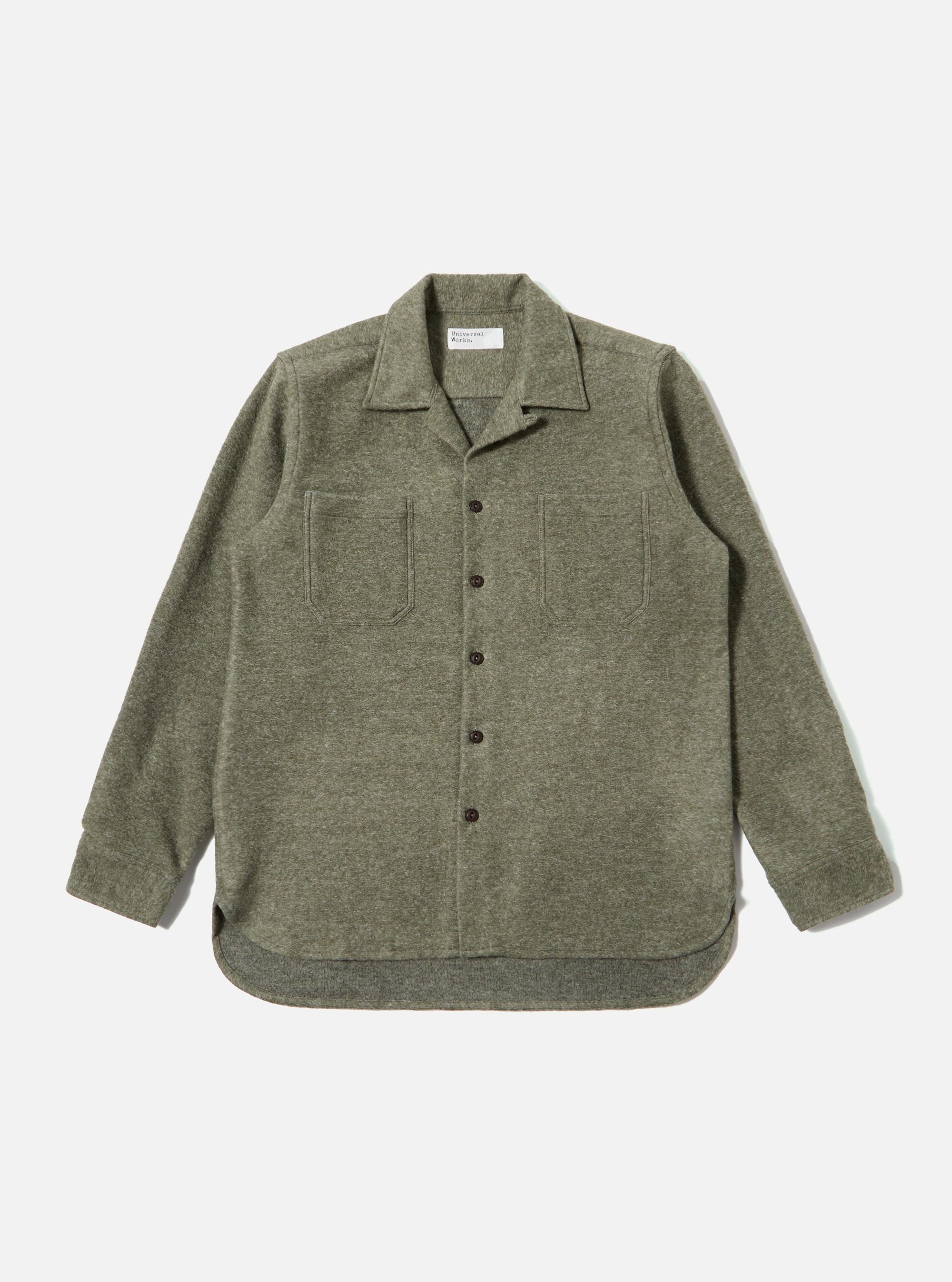 Pale Green Dam Marl Work Shirt