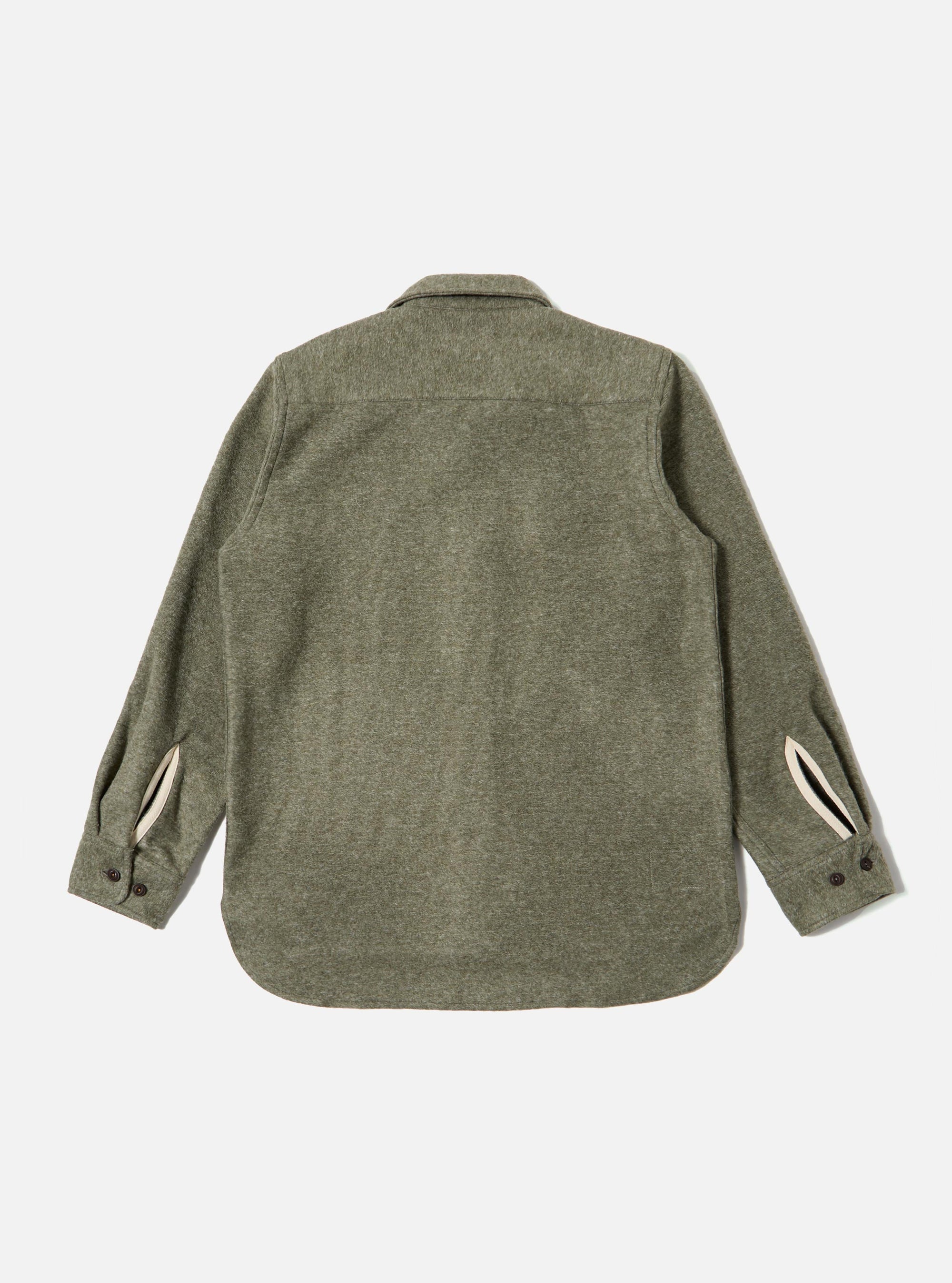 Pale Green Dam Marl Work Shirt