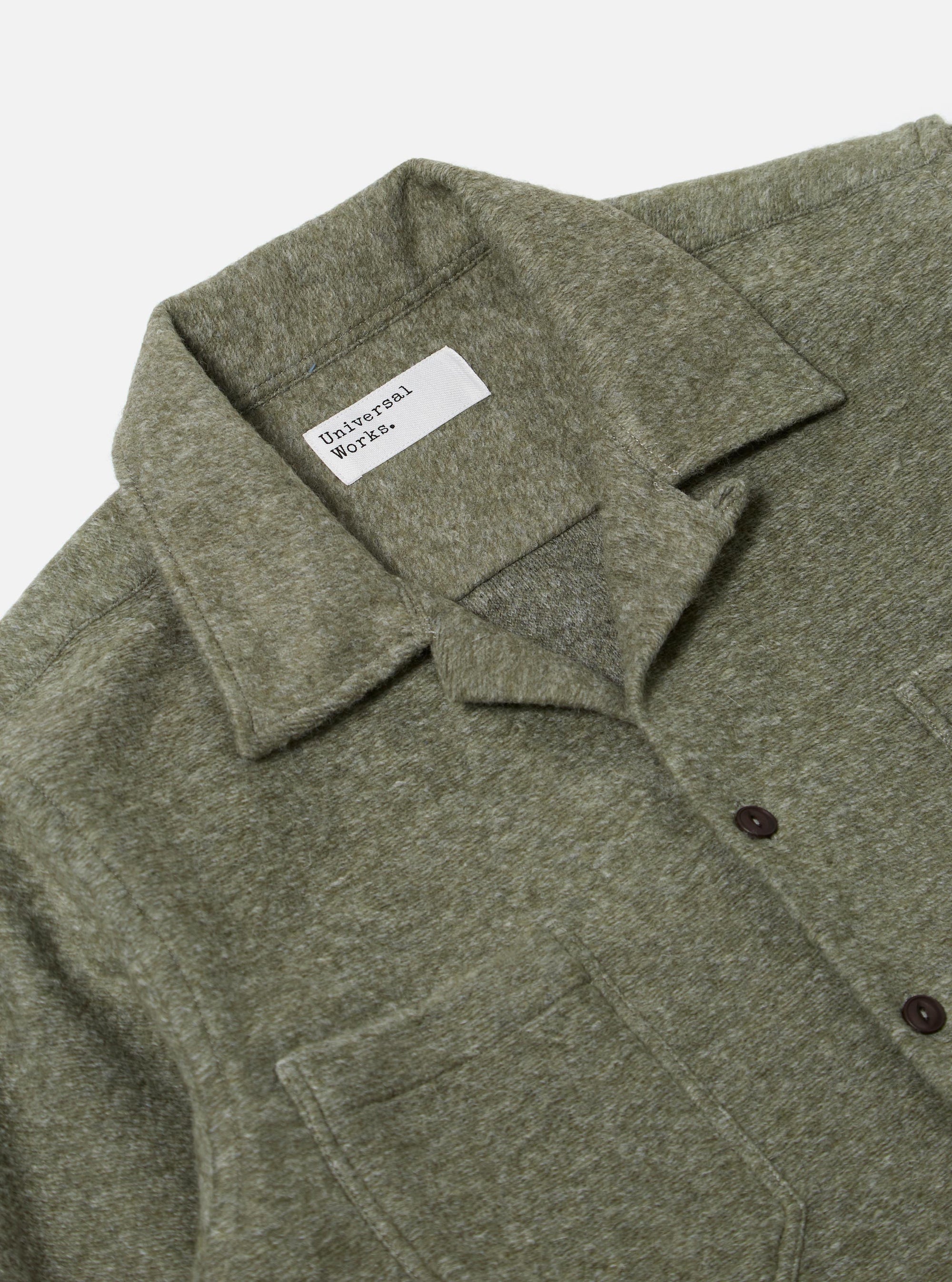 Pale Green Dam Marl Work Shirt