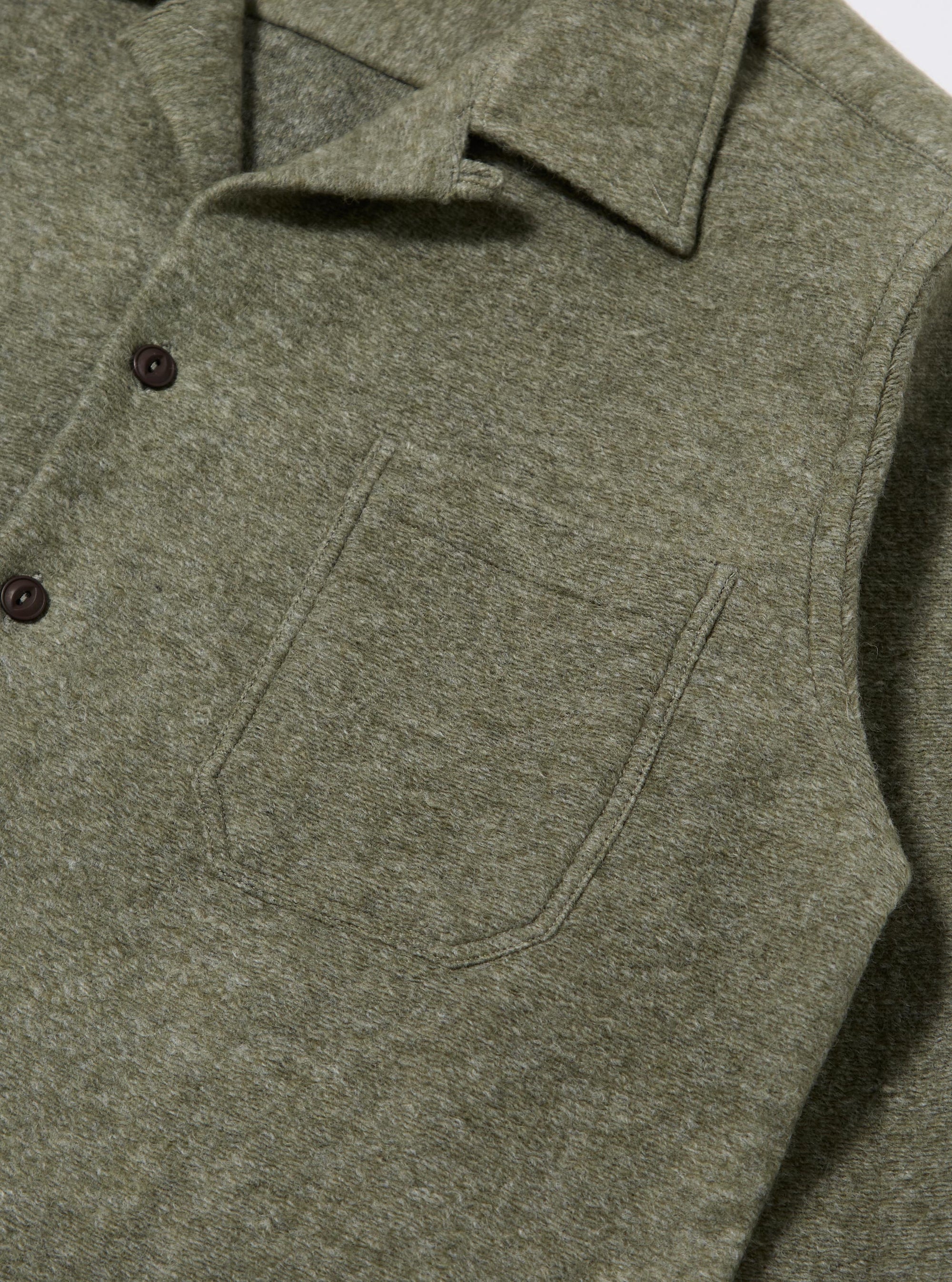 Pale Green Dam Marl Work Shirt