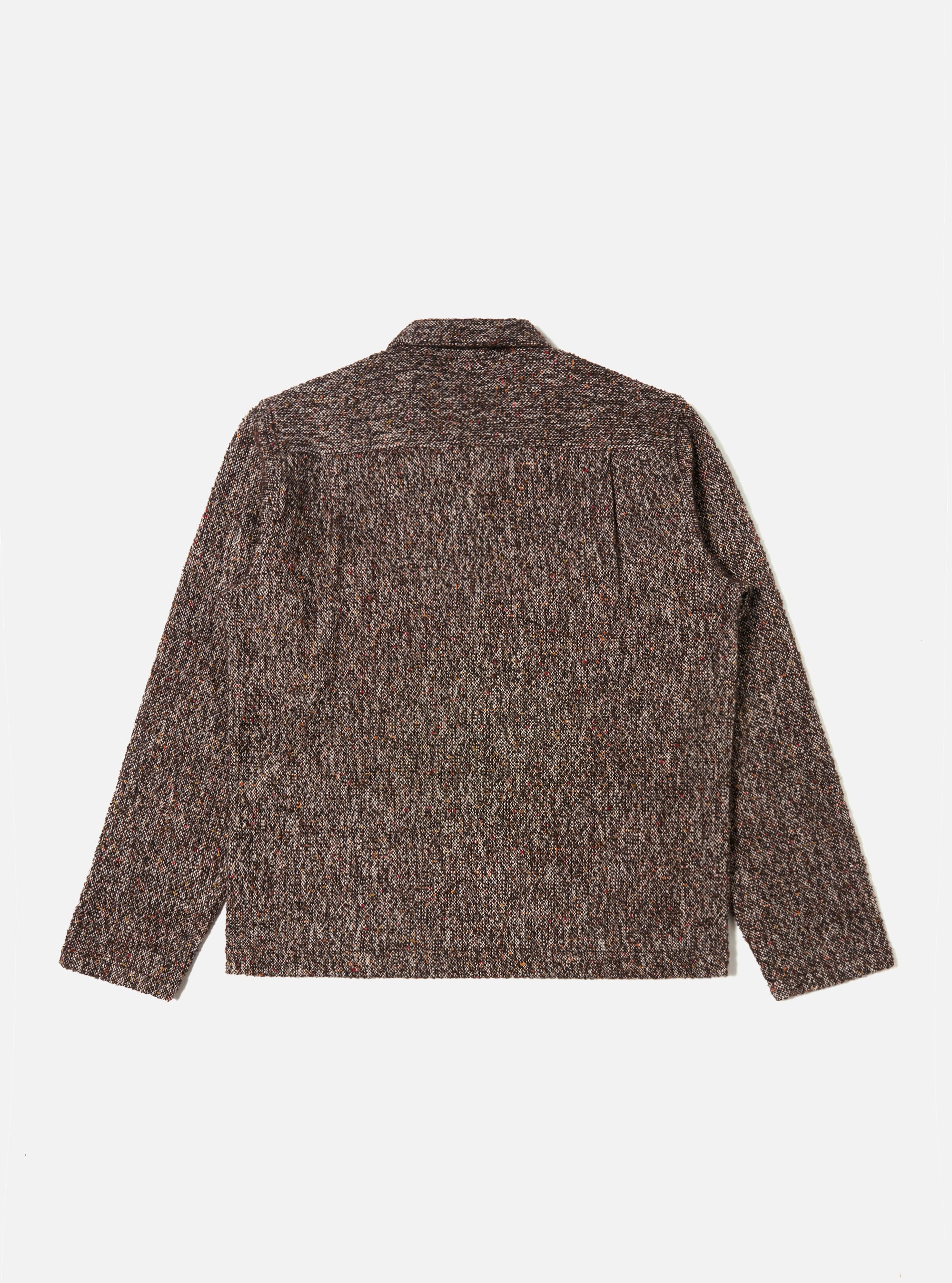 Brown Sedona Tweed Zip Shirt