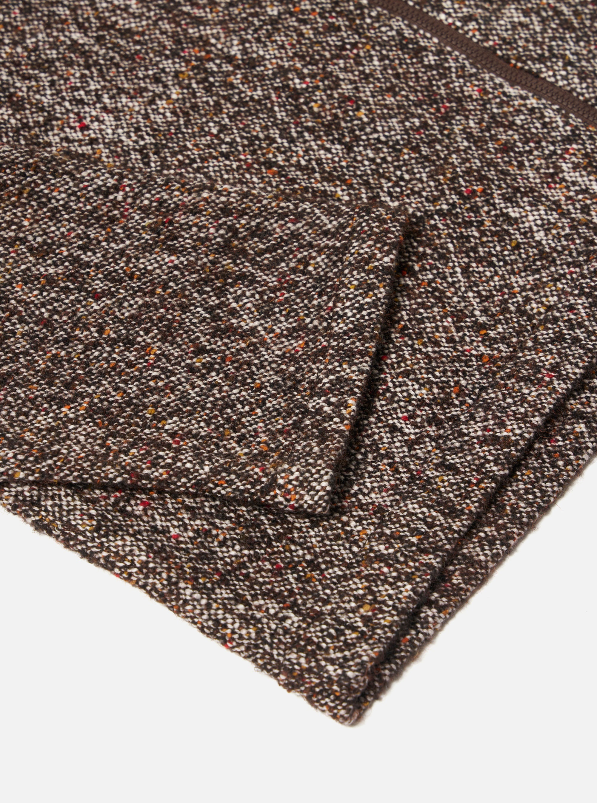 Brown Sedona Tweed Zip Shirt