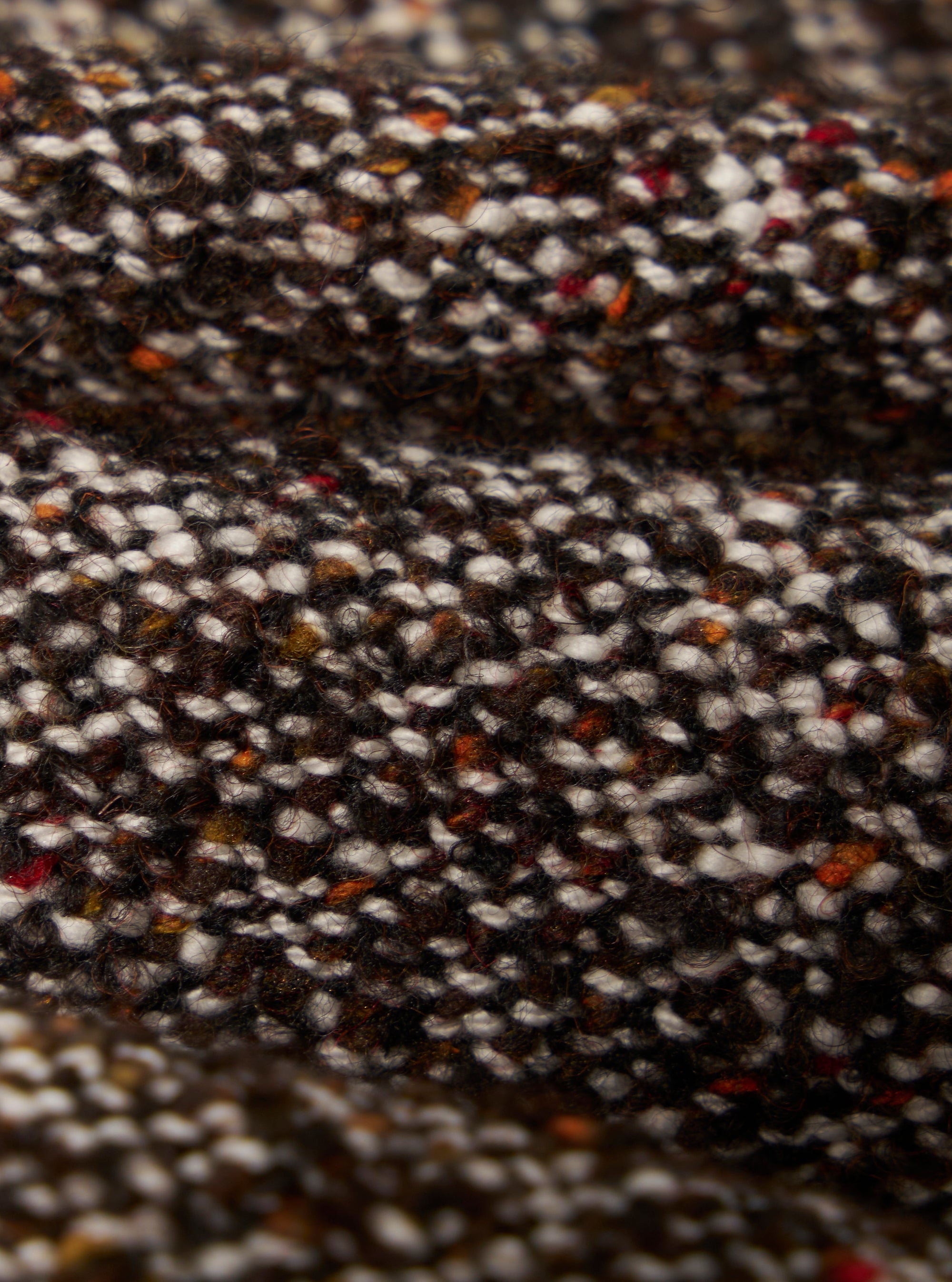 Brown Sedona Tweed Zip Shirt