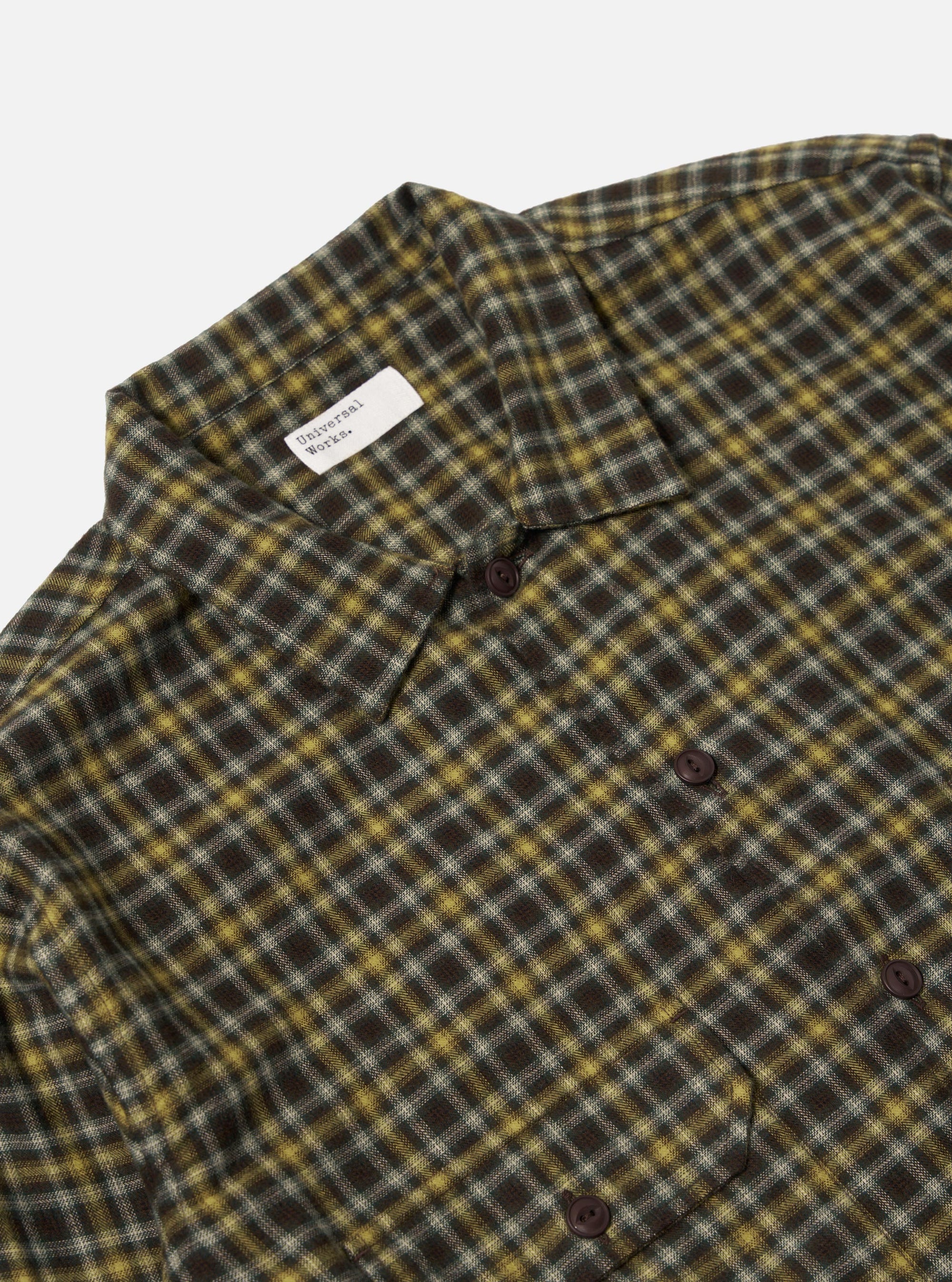 Brown Bang Check Utility Shirt