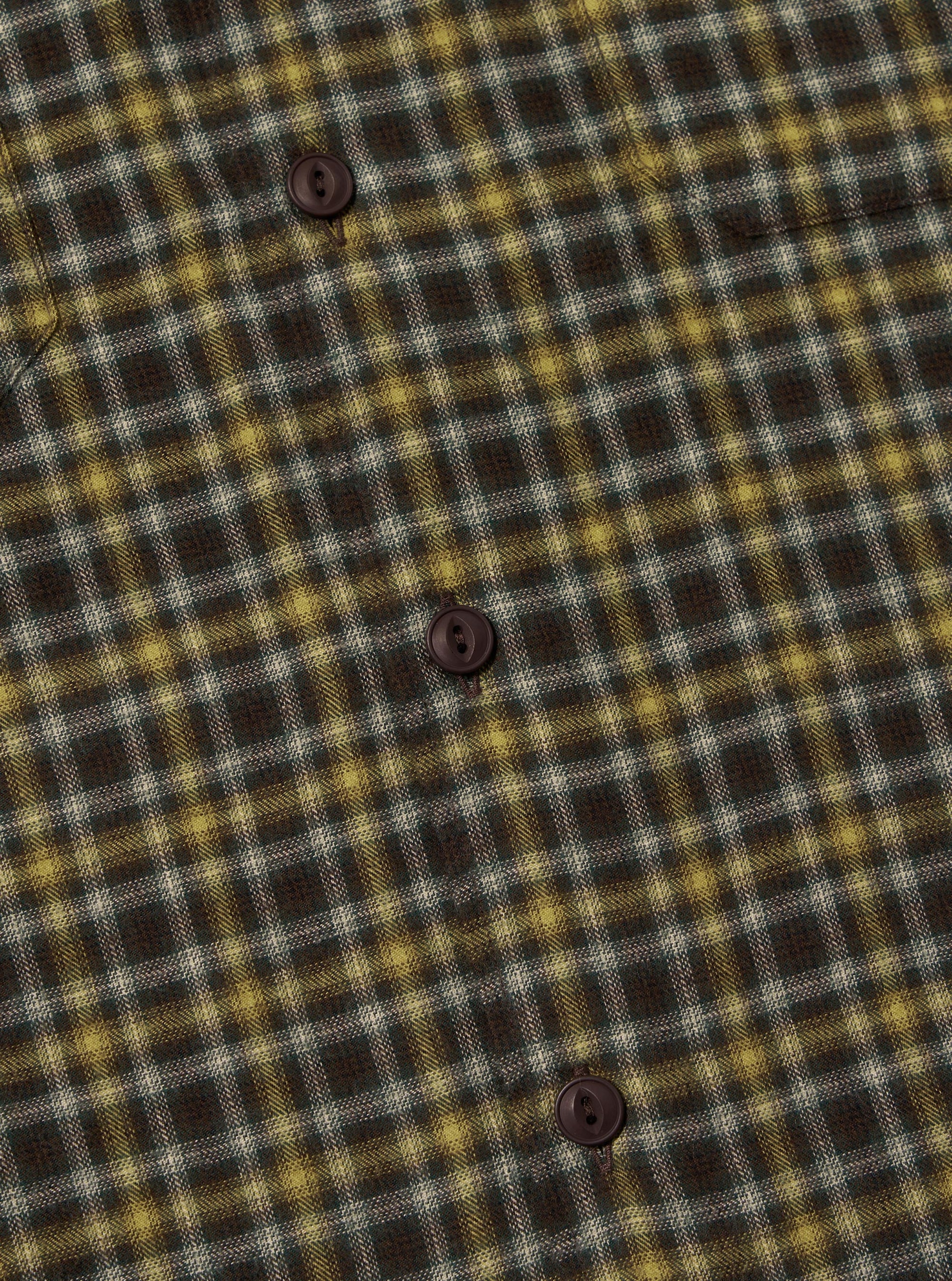 Brown Bang Check Utility Shirt