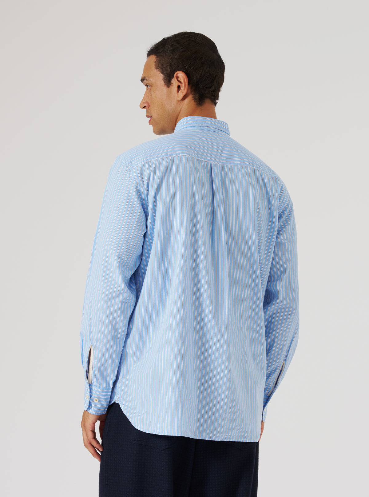 Blue Vila Stripe Wide Lazy Day Shirt