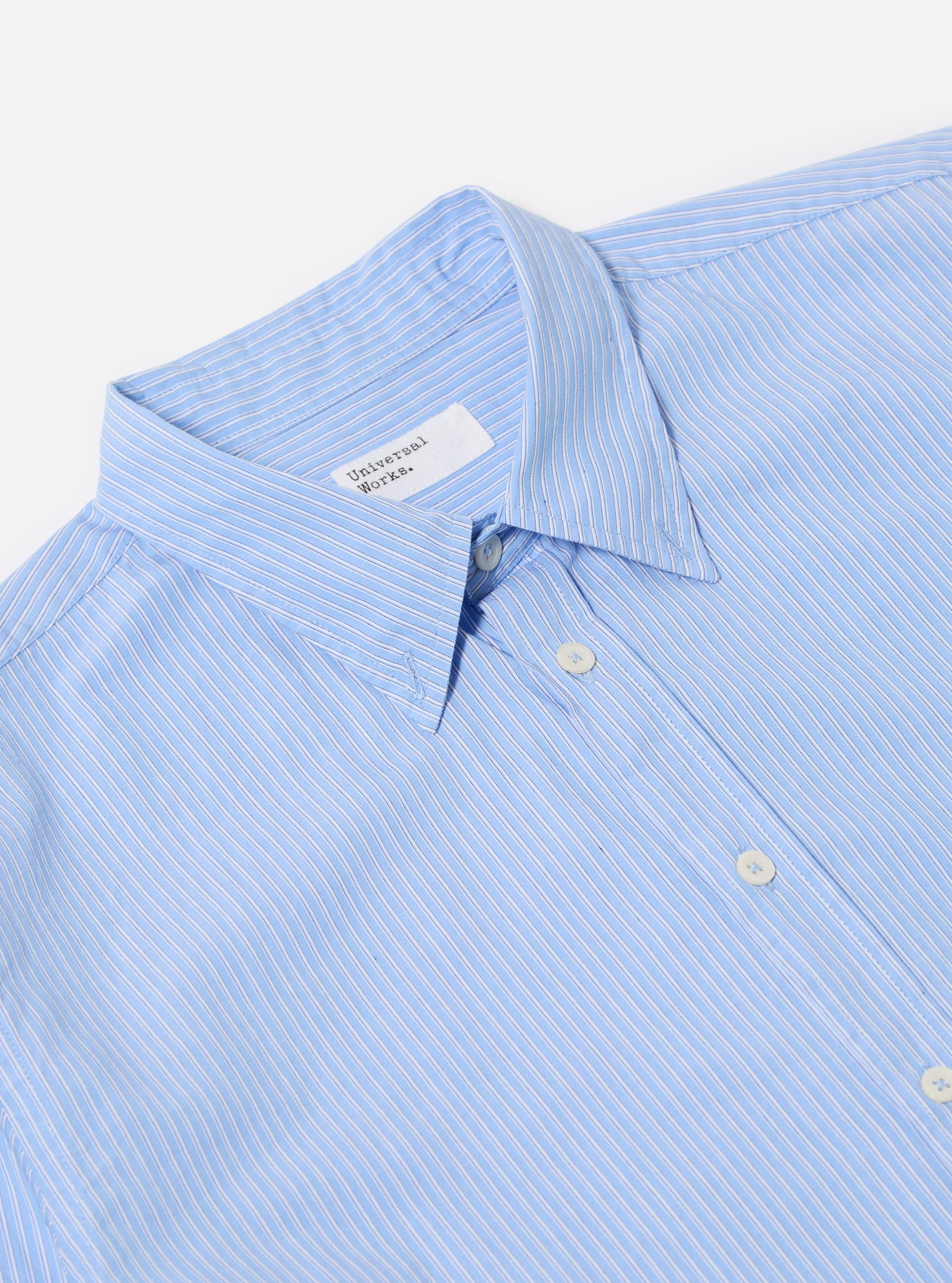 Blue Vila Stripe Narrow Lazy Day Shirt