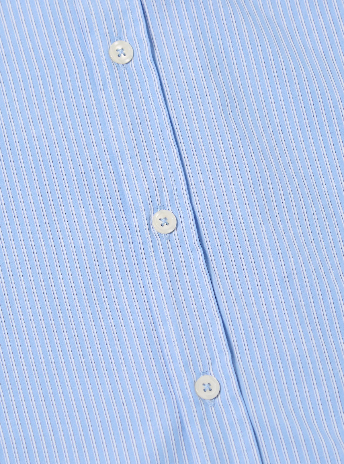 Blue Vila Stripe Narrow Lazy Day Shirt