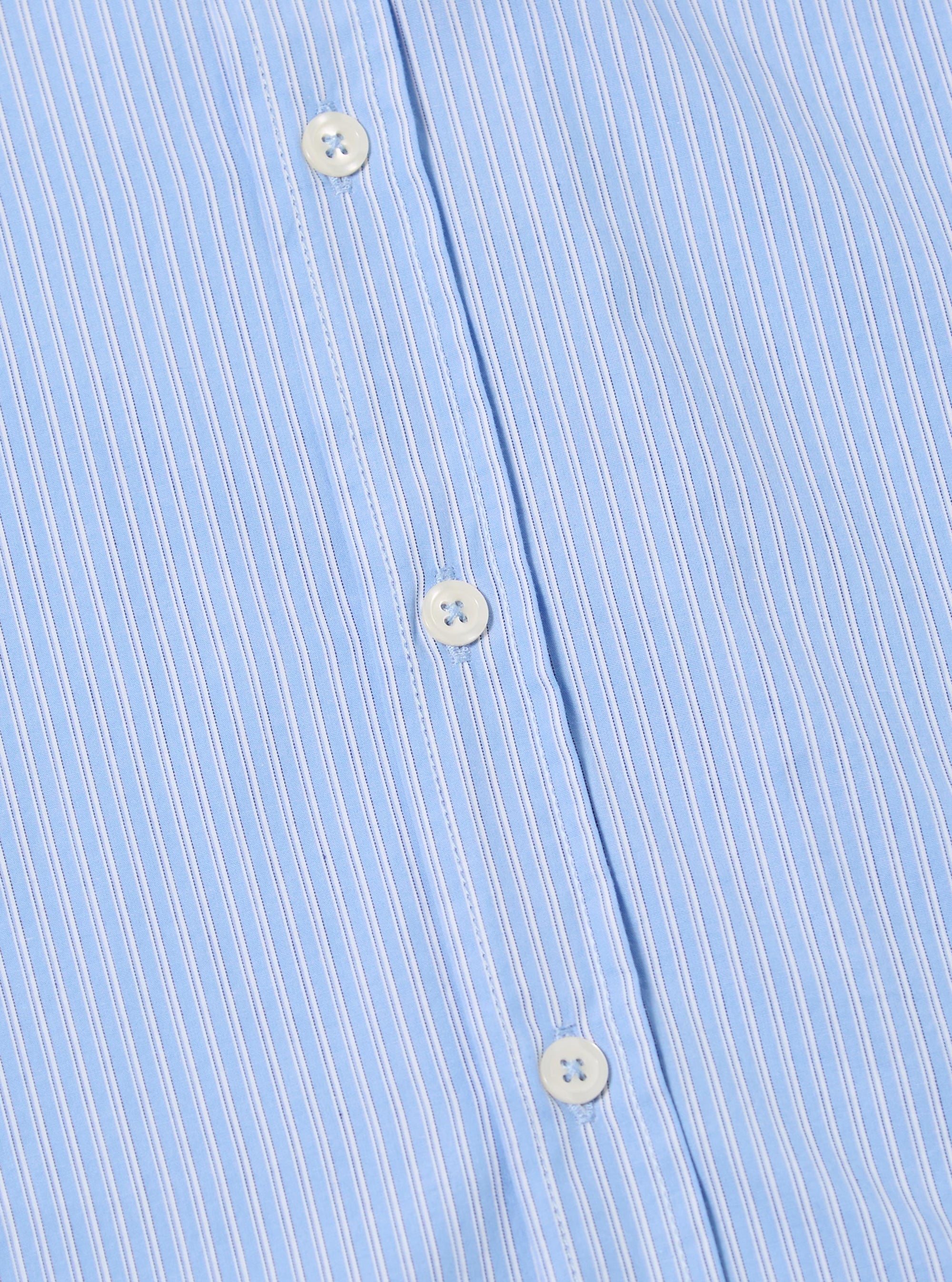 Blue Vila Stripe Narrow Lazy Day Shirt
