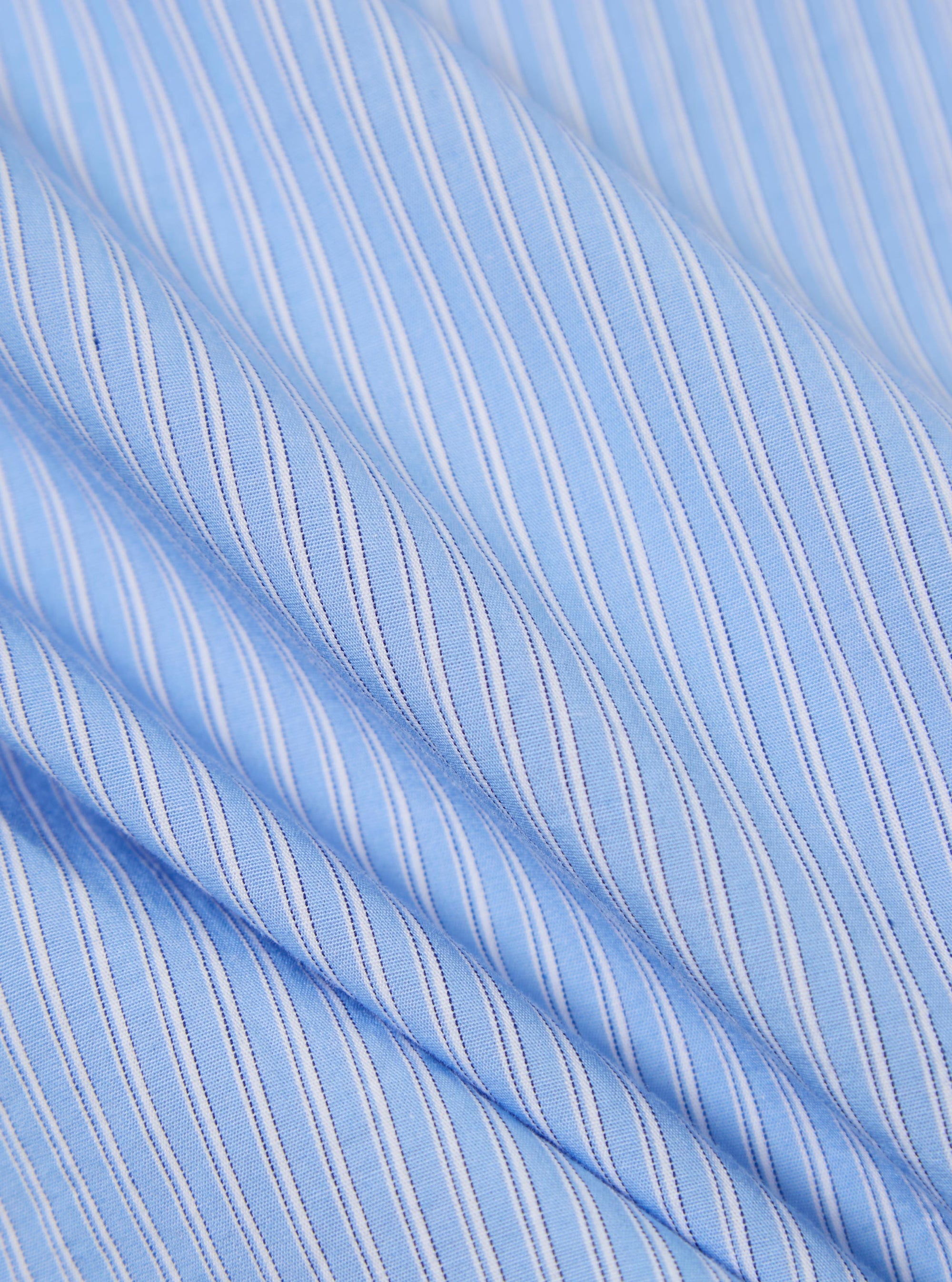 Blue Vila Stripe Narrow Lazy Day Shirt