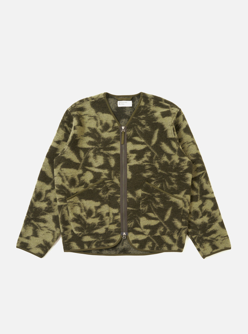 Green/Pale Green Studio Fleece Zip Liner Jacket