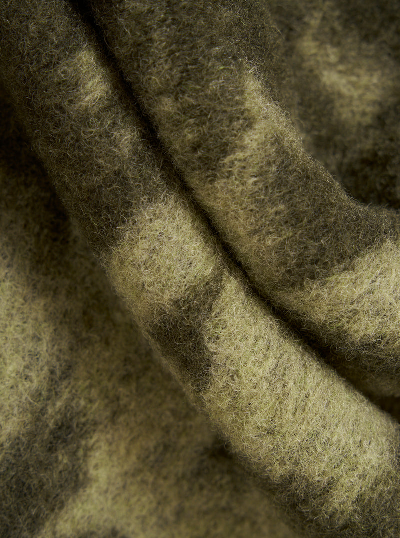 Green/Pale Green Studio Fleece Cardigan