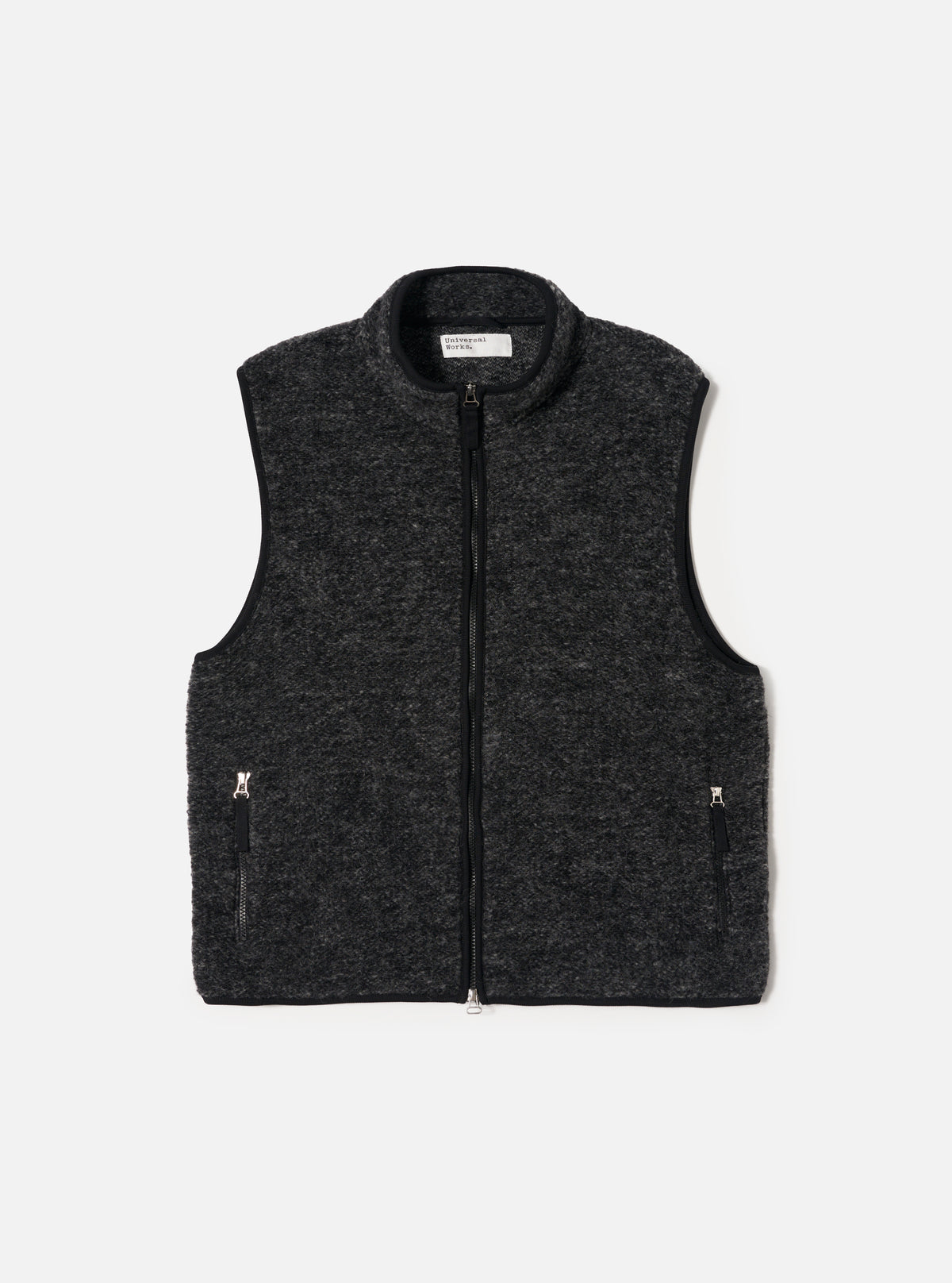 Black Six Wool Fleece Climbing Gilet