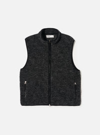 Black Six Wool Fleece Climbing Gilet