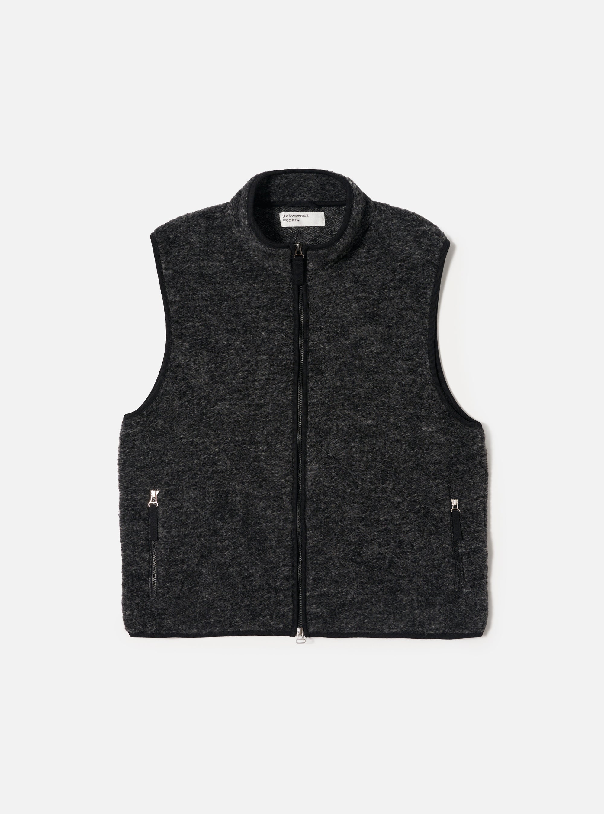 Black Six Wool Fleece Climbing Gilet