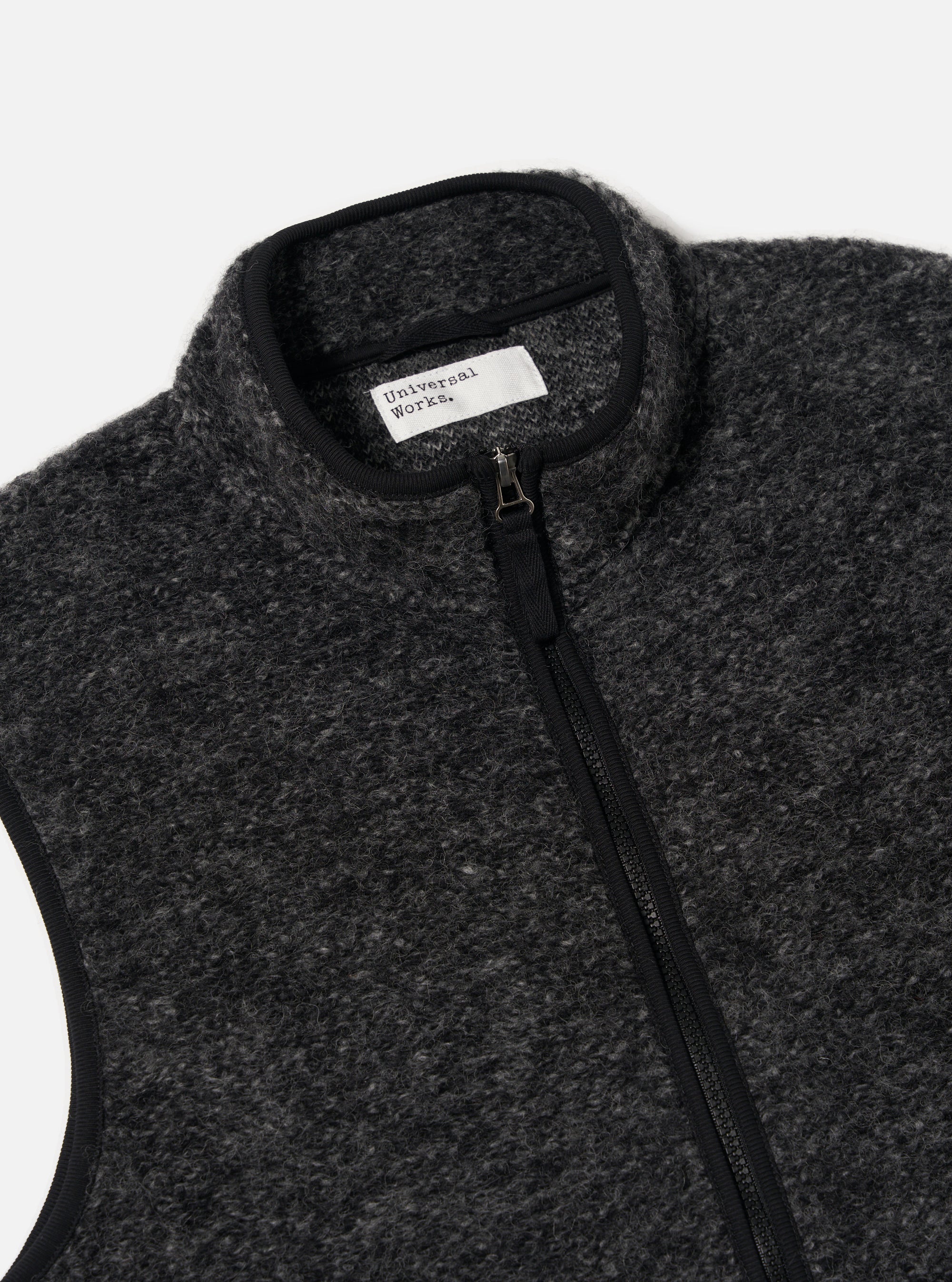 Black Six Wool Fleece Climbing Gilet