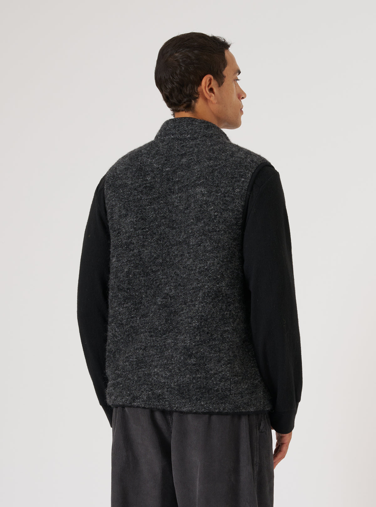 Black Six Wool Fleece Climbing Gilet