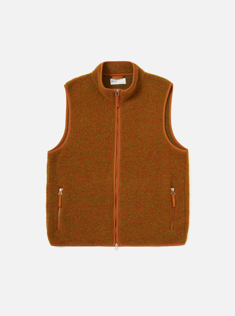 Orange Six Wool Fleece Climbing Gilet