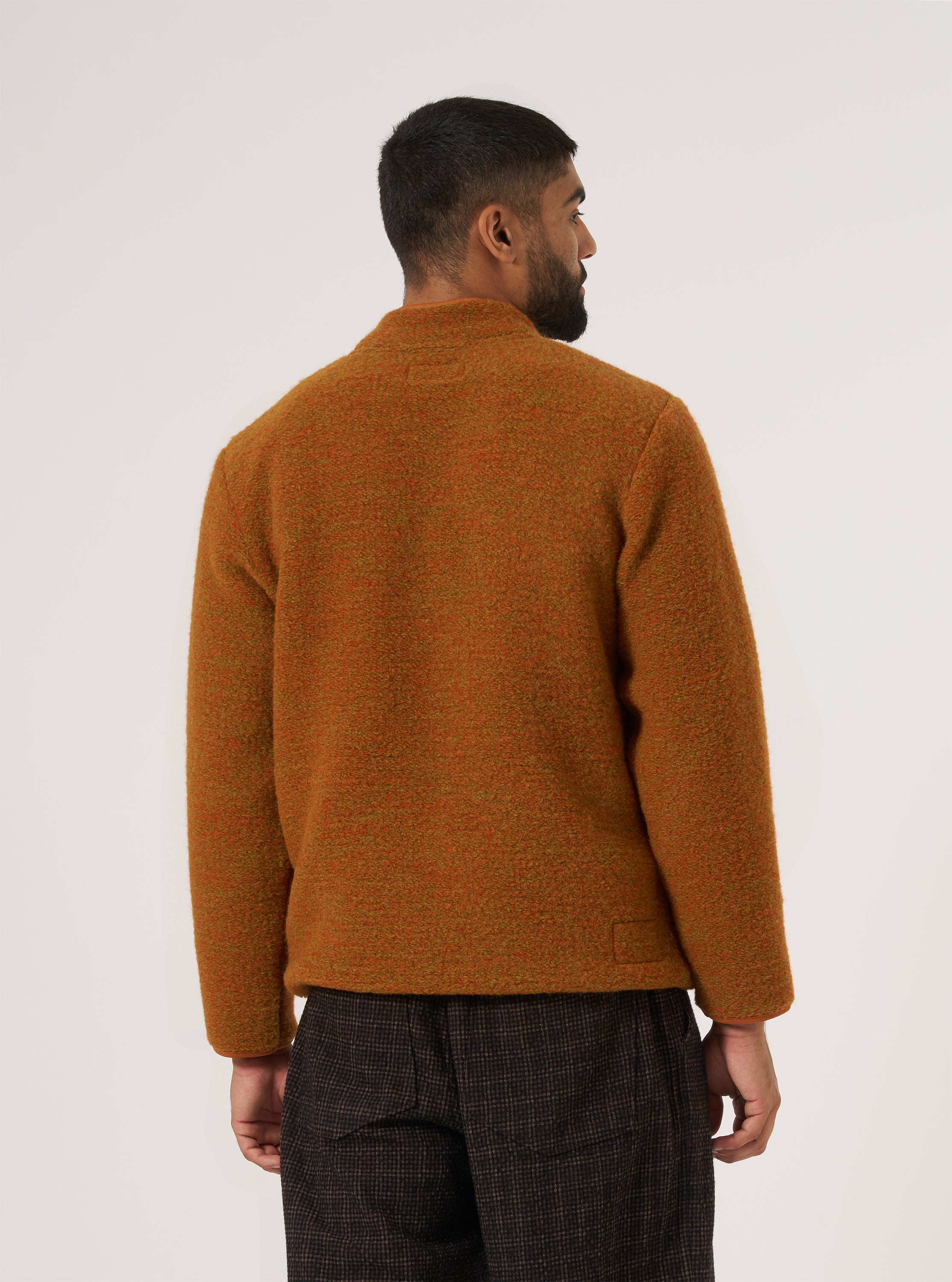 Men's Orange Six Wool Fleece Climbing Jacket – Universal Works