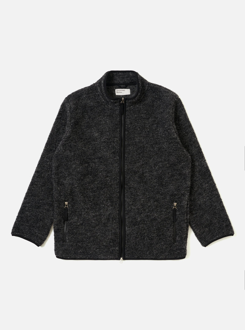 Black Six Wool Fleece Climbing Jacket