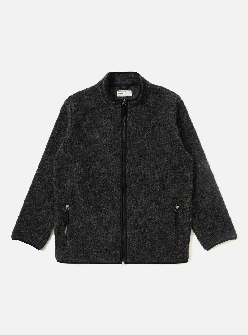 Black Six Wool Fleece Climbing Jacket