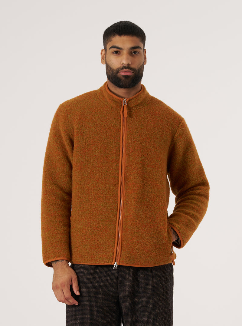 Orange Six Wool Fleece Climbing Jacket