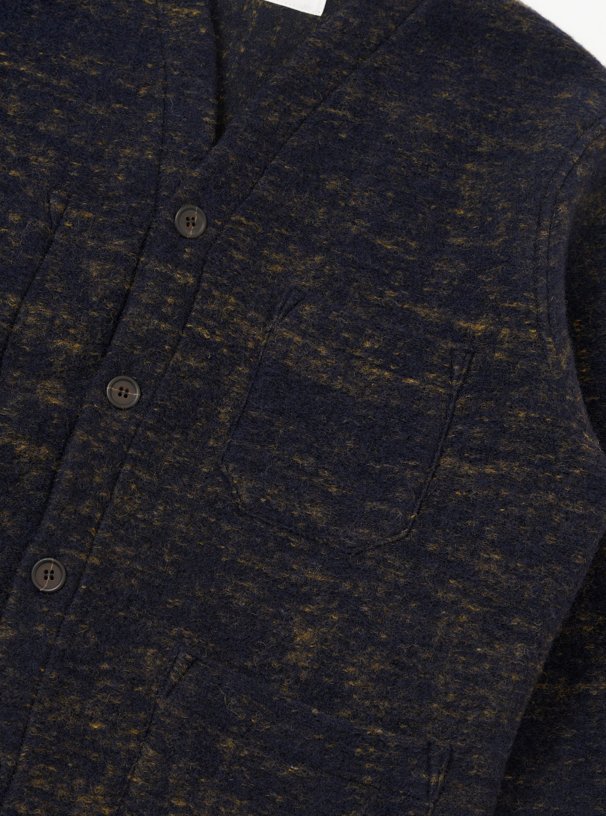 Navy Marble Fleece Cardigan